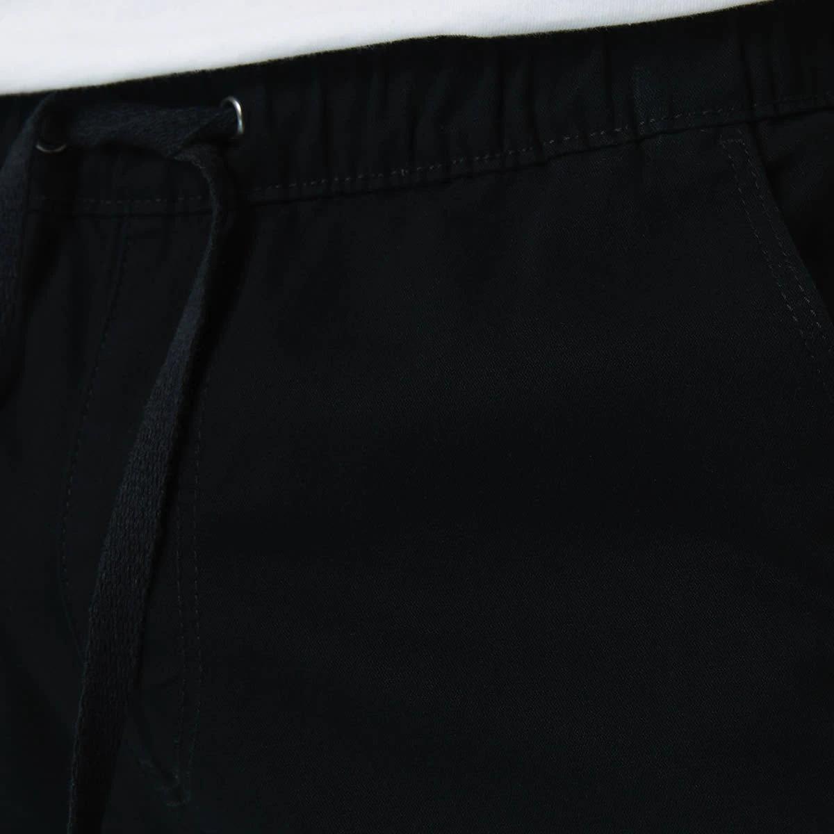 6 Elastic Waist and Cuffed Cargo Pants BLACK, 6 of 6