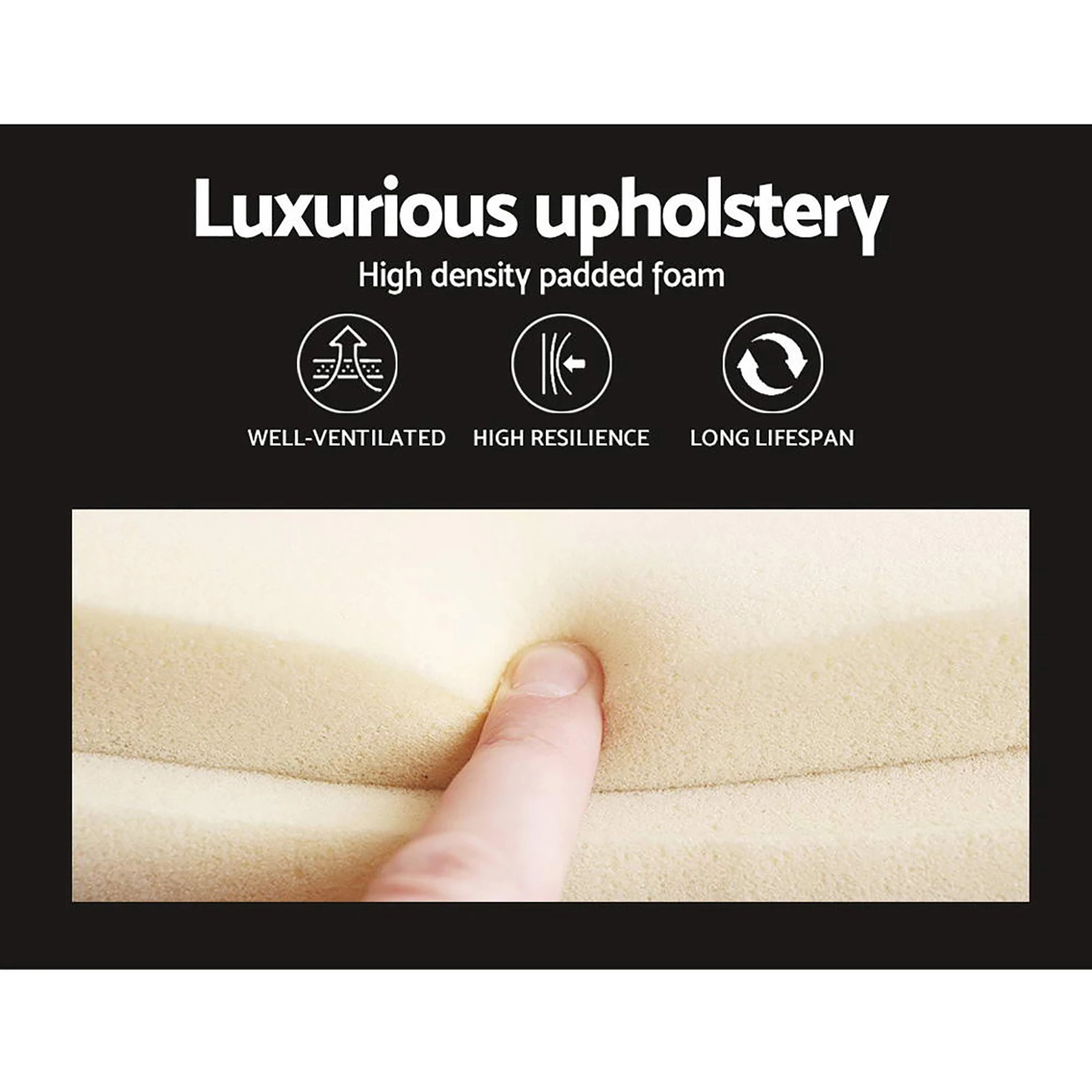 5 Artiss Bed Frame Queen Size with 4 Drawers Charcoal MILA - Grey, 5 of 10