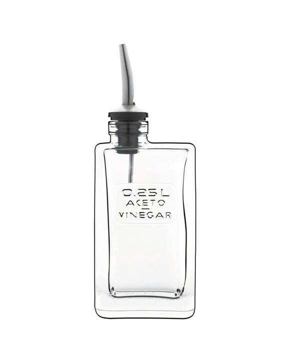 Luigi Bormioli Optima Vinegar Pourer With Easy Pour Spout 250ml - Clear