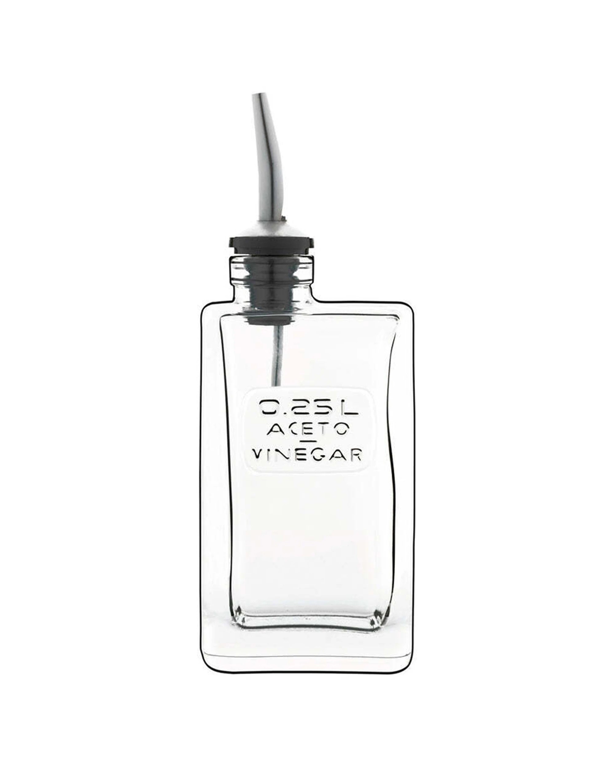 1 Luigi Bormioli Optima Vinegar Pourer With Easy Pour Spout 250ml - Clear, 1 of 4