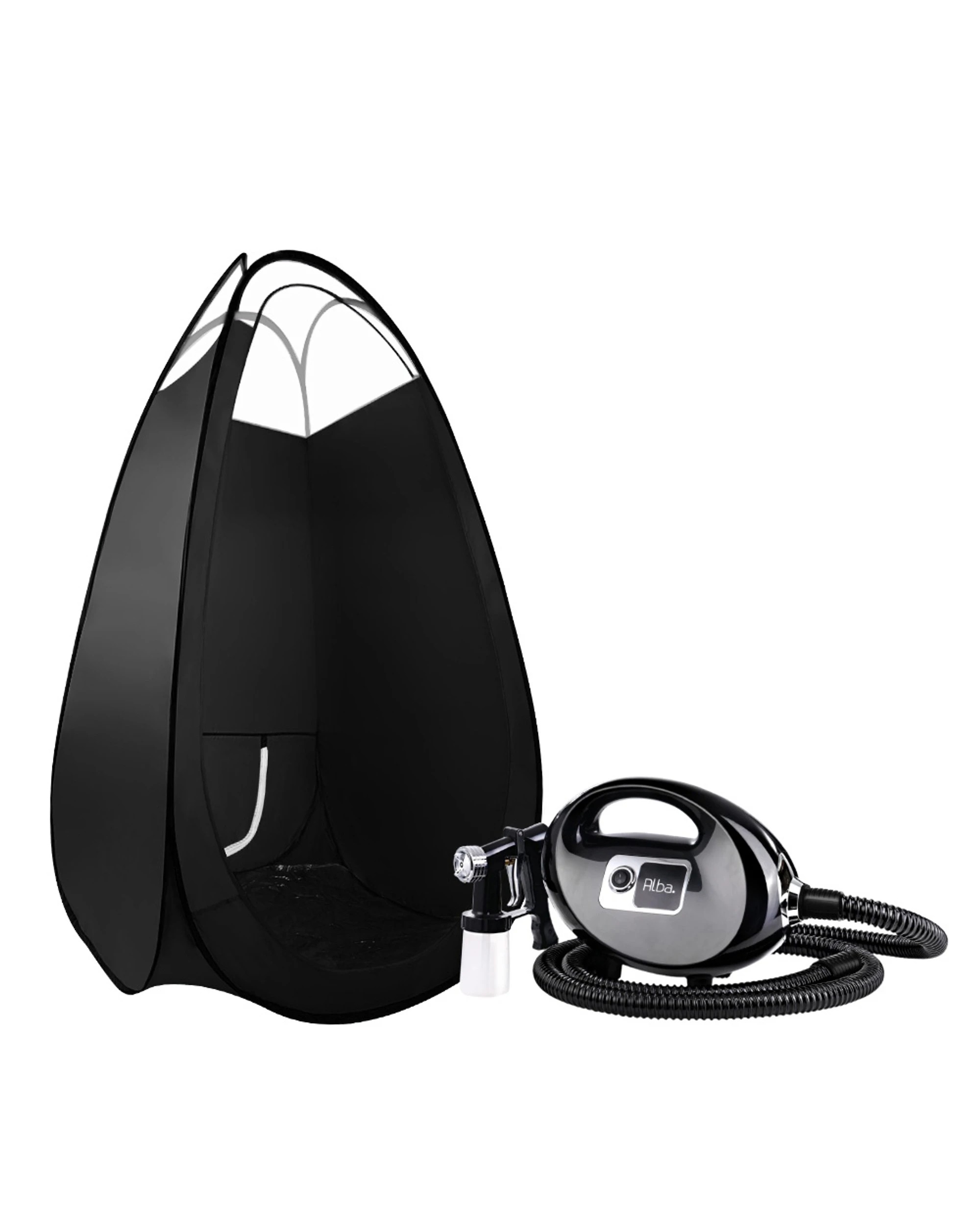 1 Alba Spray Tan Machine Spray Gun Spray tent Kit HVLP System Fixed Speed Sunless - Black, 1 of 5
