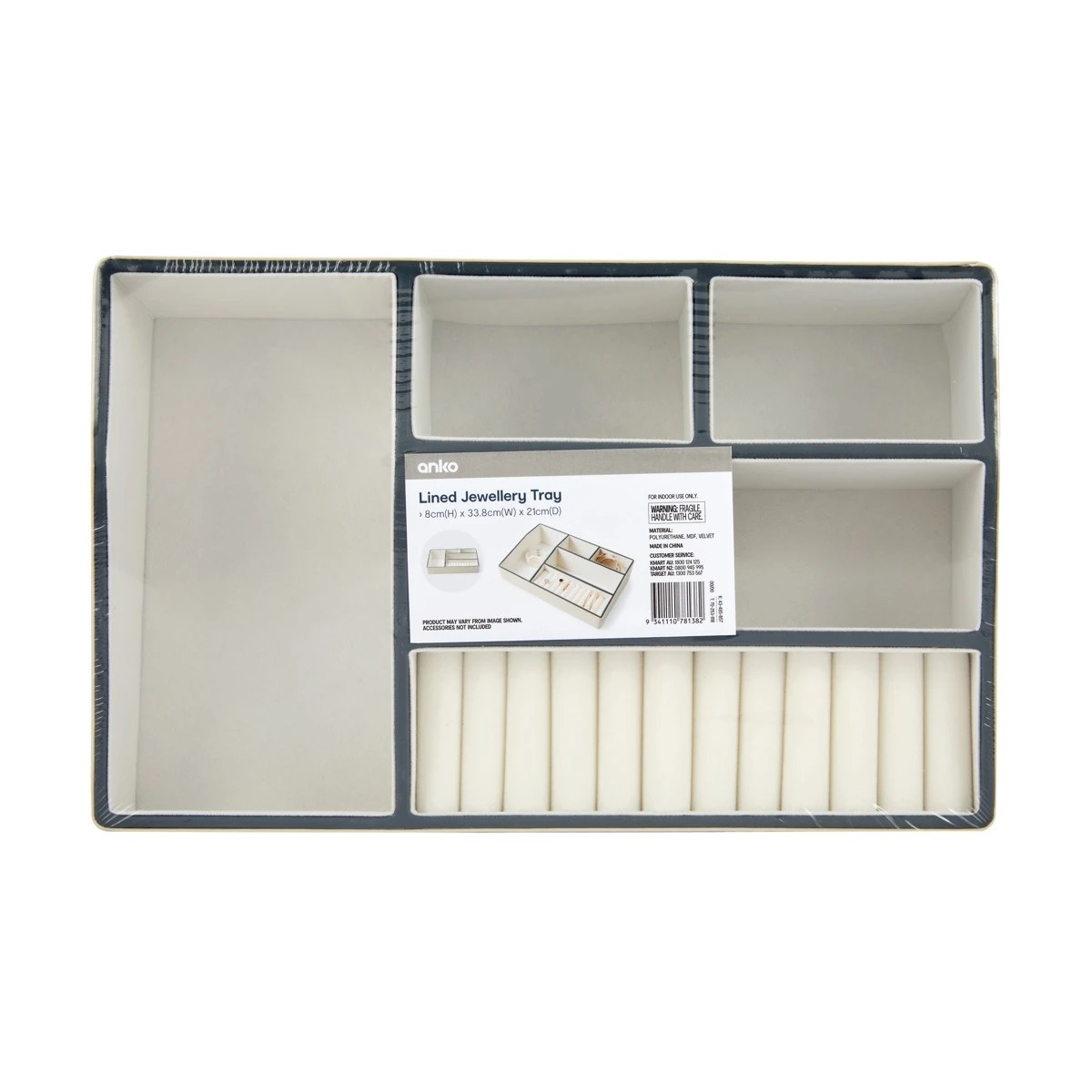8 Lined Jewellery Tray, 8 of 8