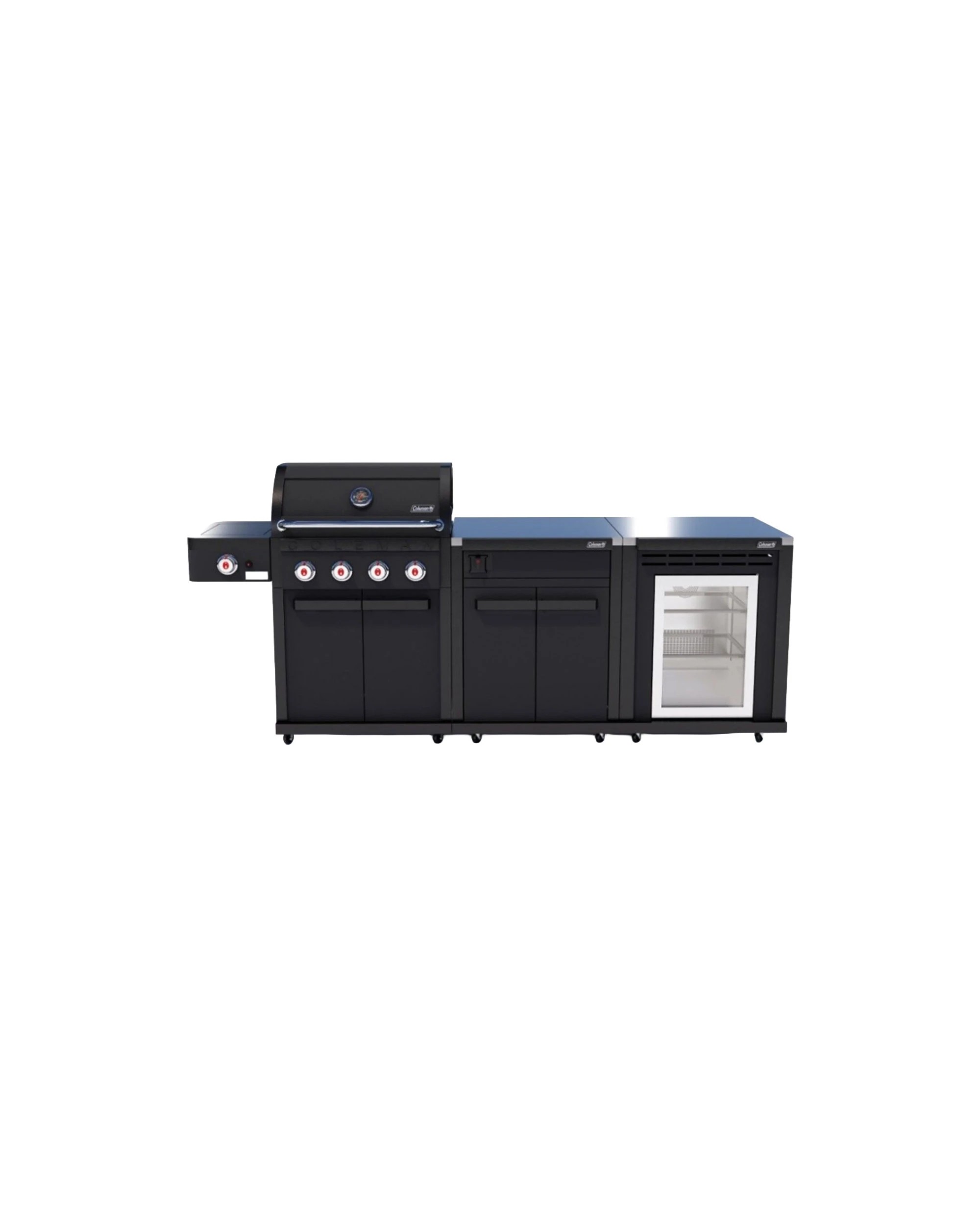 1 Coleman Revolution 4 Burner Kitchen With Storage No Drawer Fridge Modules Matt - Black, 1 of 6