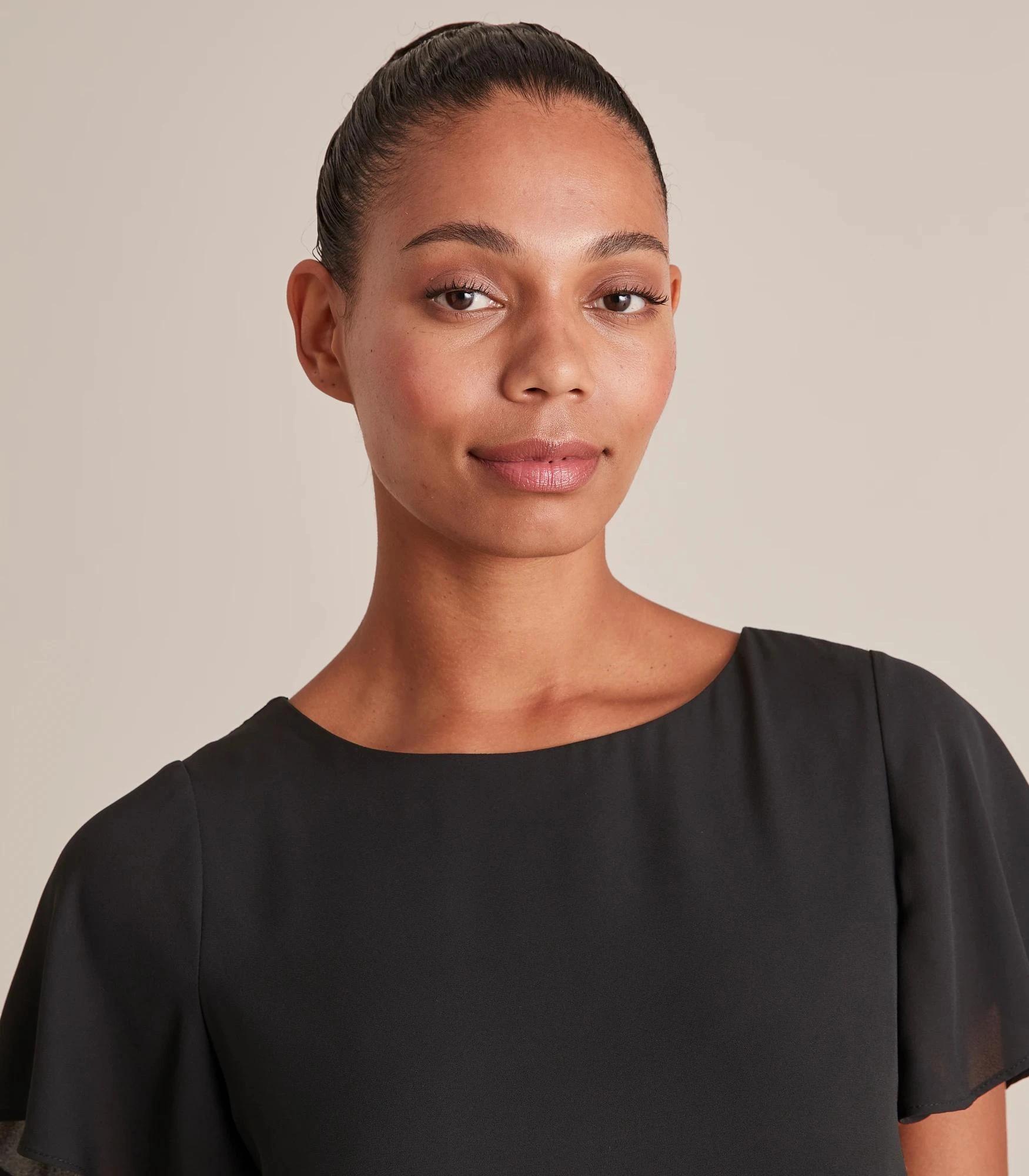 7 Preview Ella Crew Neck Top BLACK, 7 of 10