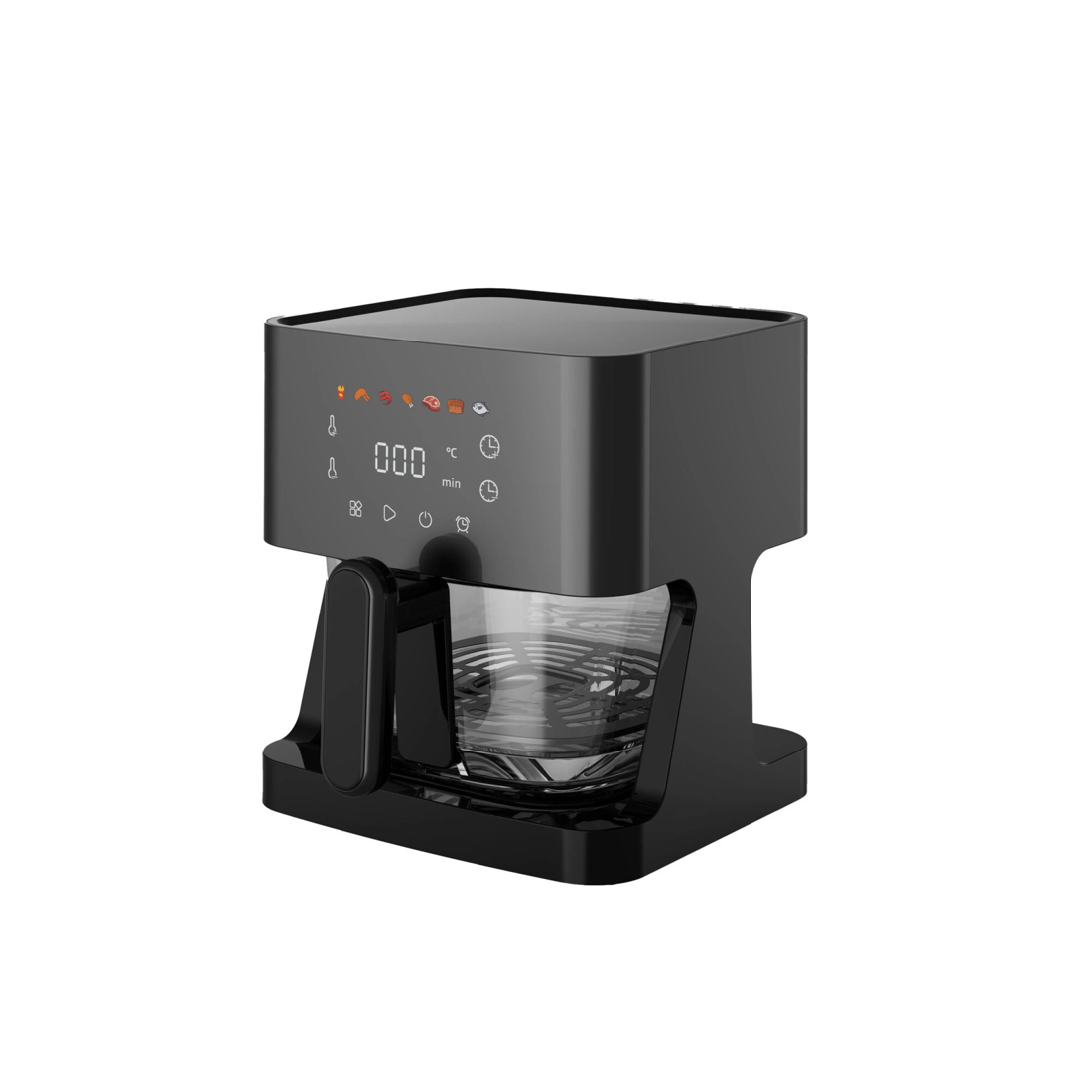 1 Healthy Choice 1350W 5L Touch Controlled Digital Air Fryer with Glass Basket, 1 of 8