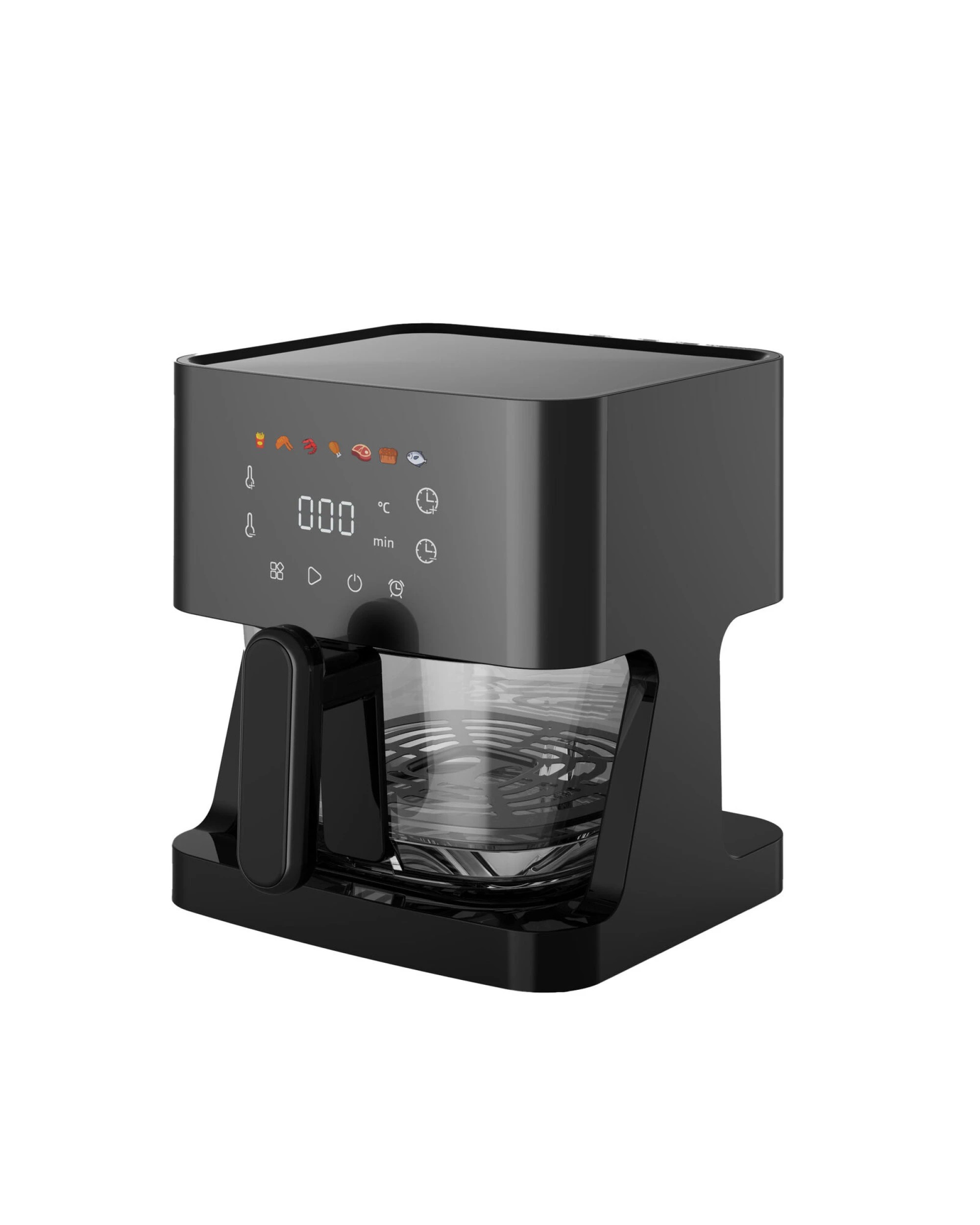 1 Healthy Choice 1350W 5L Touch Controlled Digital Air Fryer with Glass Basket, 1 of 8