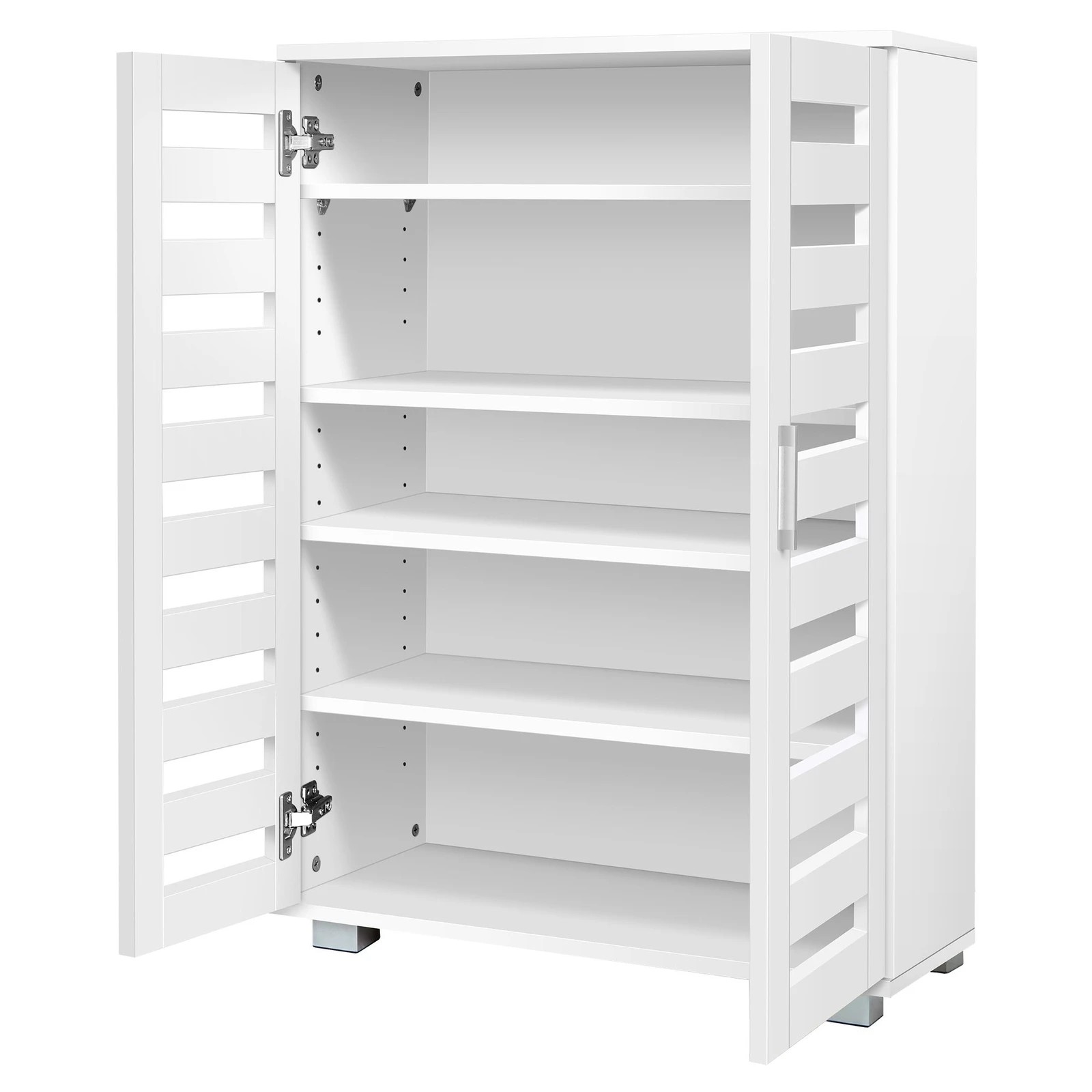 6 Alfordson Shoe Cabinet Organiser Storage Rack Drawer Shelf 21 pairs - White, 6 of 10
