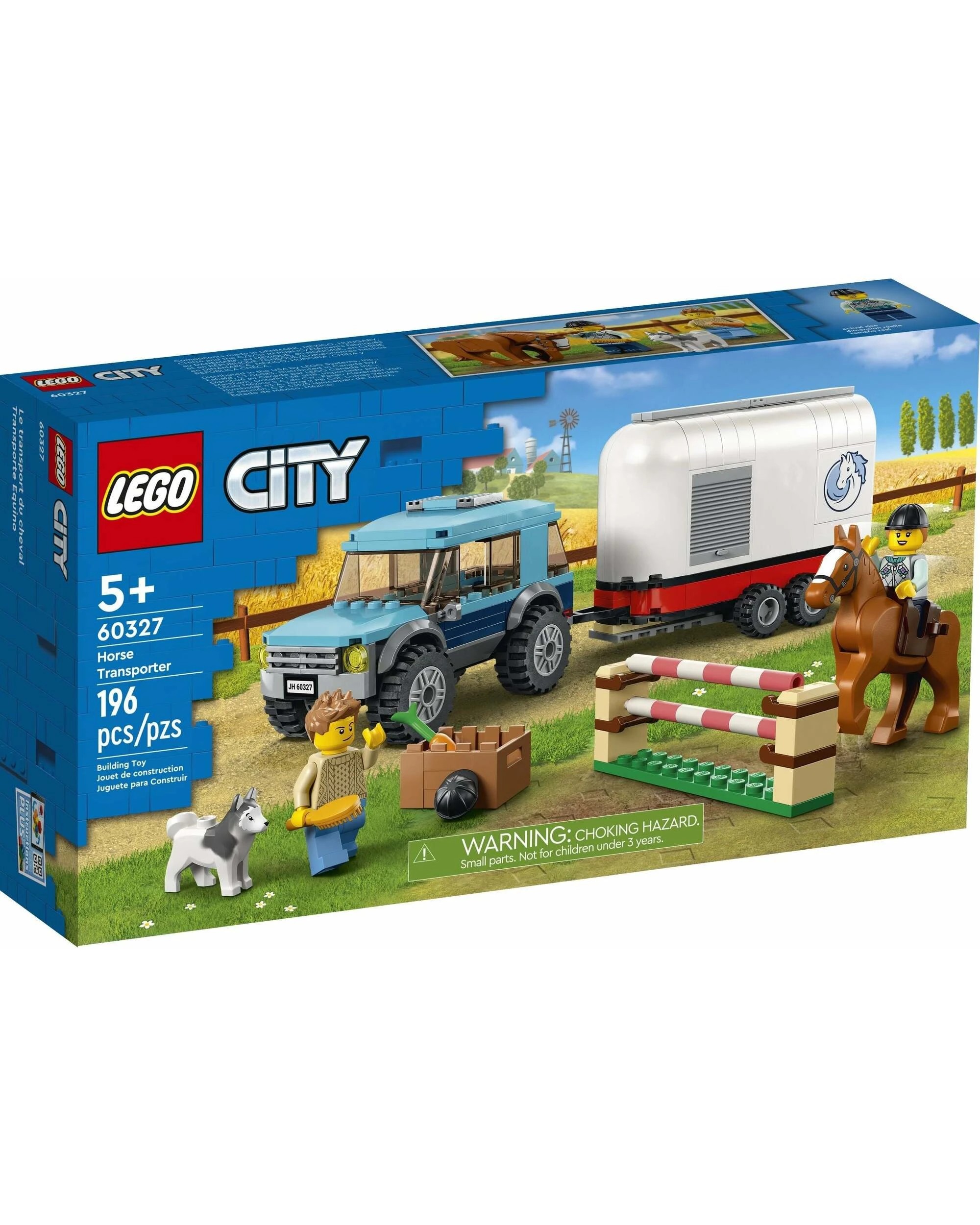 1 LEGO 60327 City Horse Transporter: SUV, Trailer & Jumping Set, 1 of 5