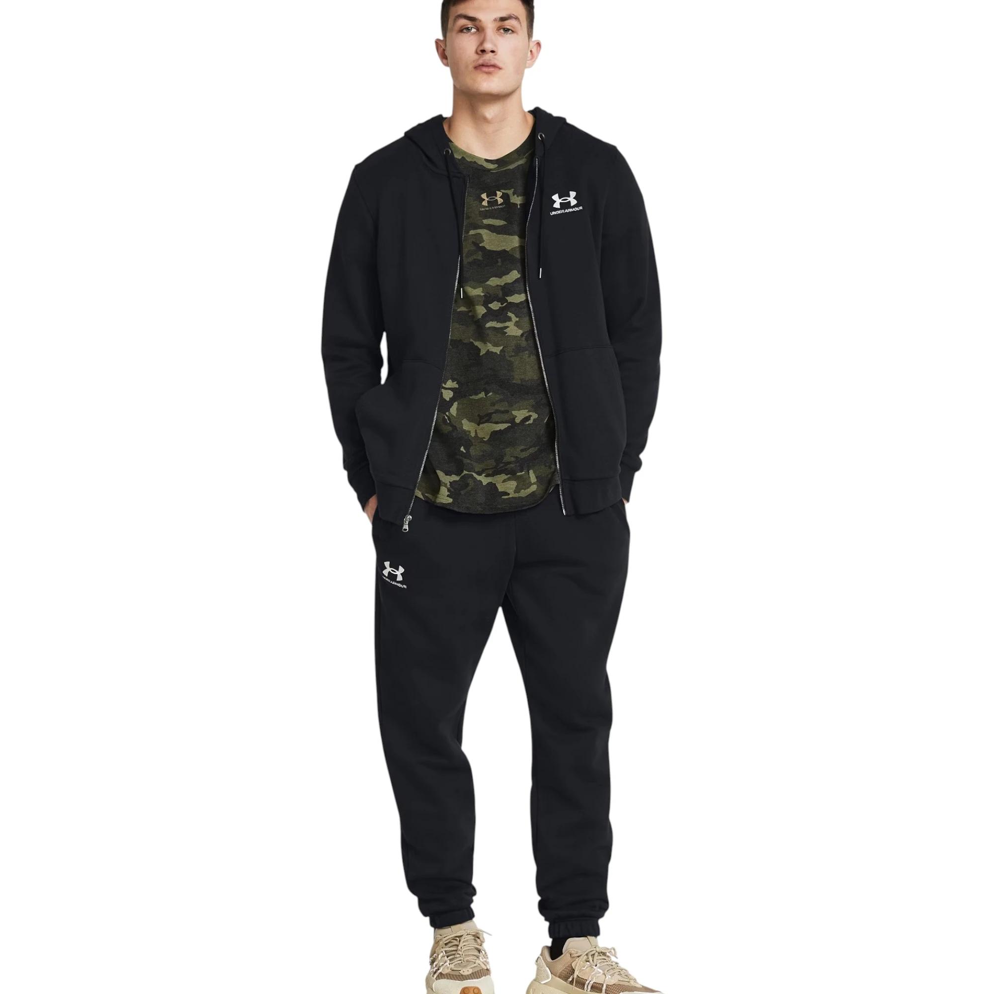 3 Under Armour Mens Fleece Pants Black Joggers Athletic Trackies BLACK, 3 of 7