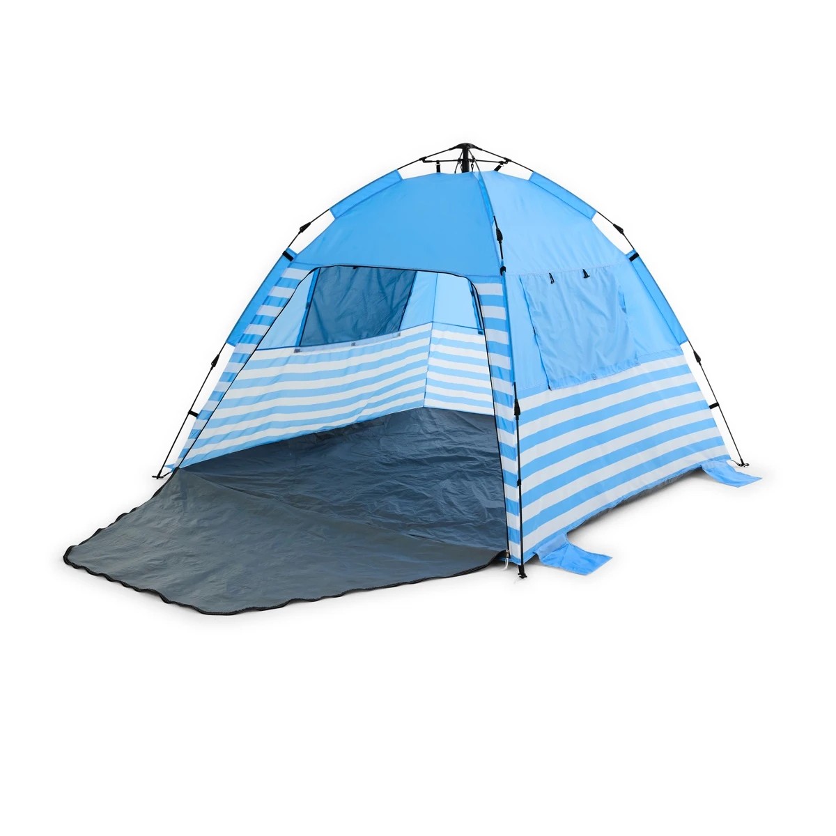 3 Instant Beach Tent - Blue and White, 3 of 10