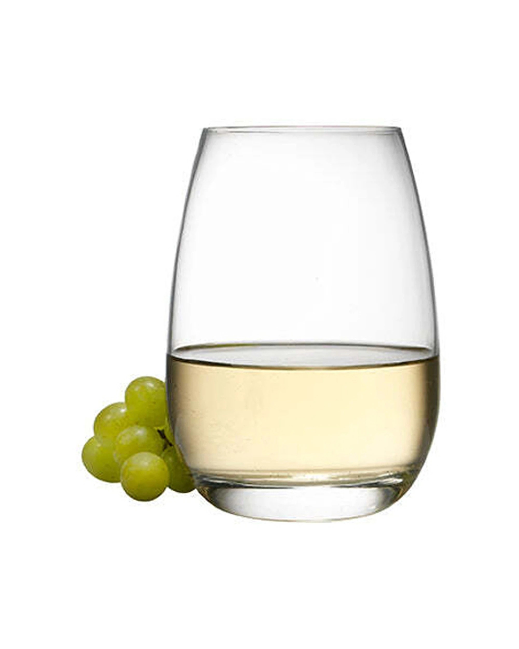 1 Luigi Bormioli 4pc Masterpiece Stemless Wine Glasses Set 460ml - Clear, 1 of 4