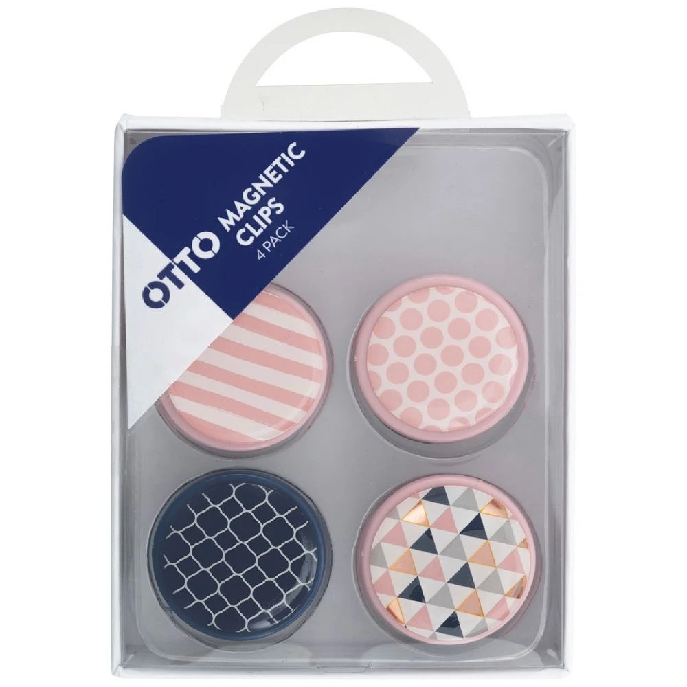 1 Otto Magnetic Clips Assorted 4 Pack, 1 of 2