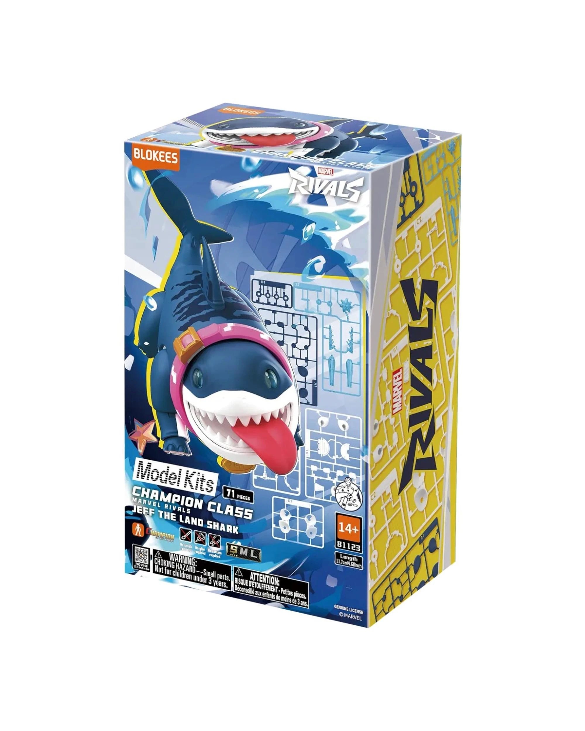 1 Blokees Marvel Rivals Champion Class 12 Jeff The Land Shark Model Kit, 1 of 3