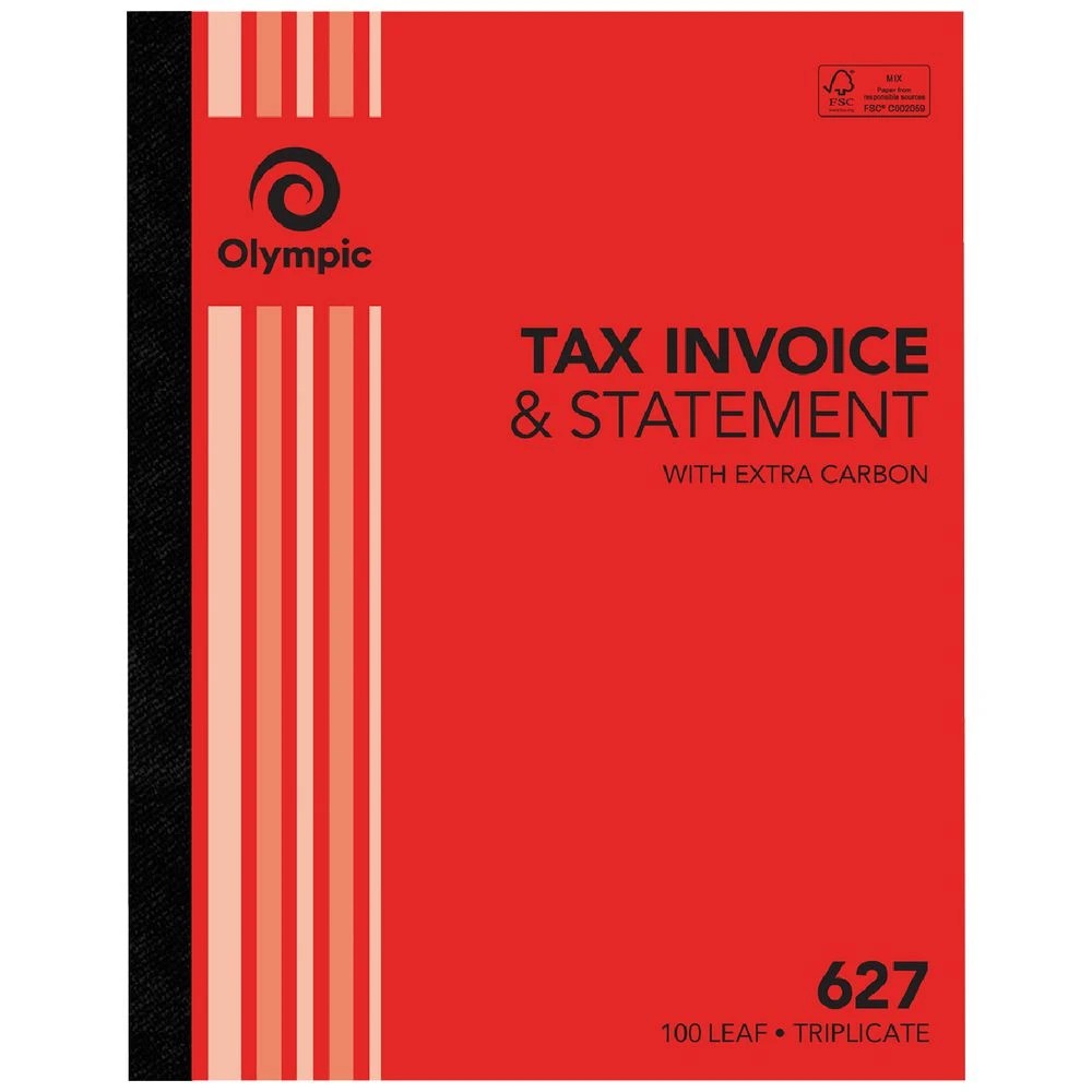 1 Olympic No.627 Carbon Triplicate Invoice/Statement book, 1 of 2