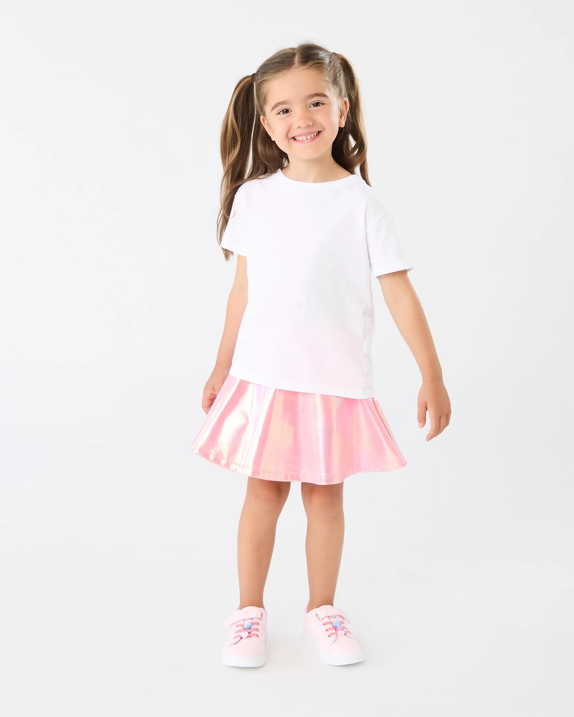 5 Metallic Skort Pnk Met, 5 of 6