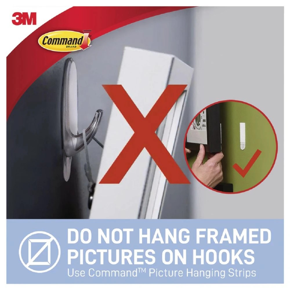 7 3M Command Medium Clear Hooks With Clear Strips, 7 of 7