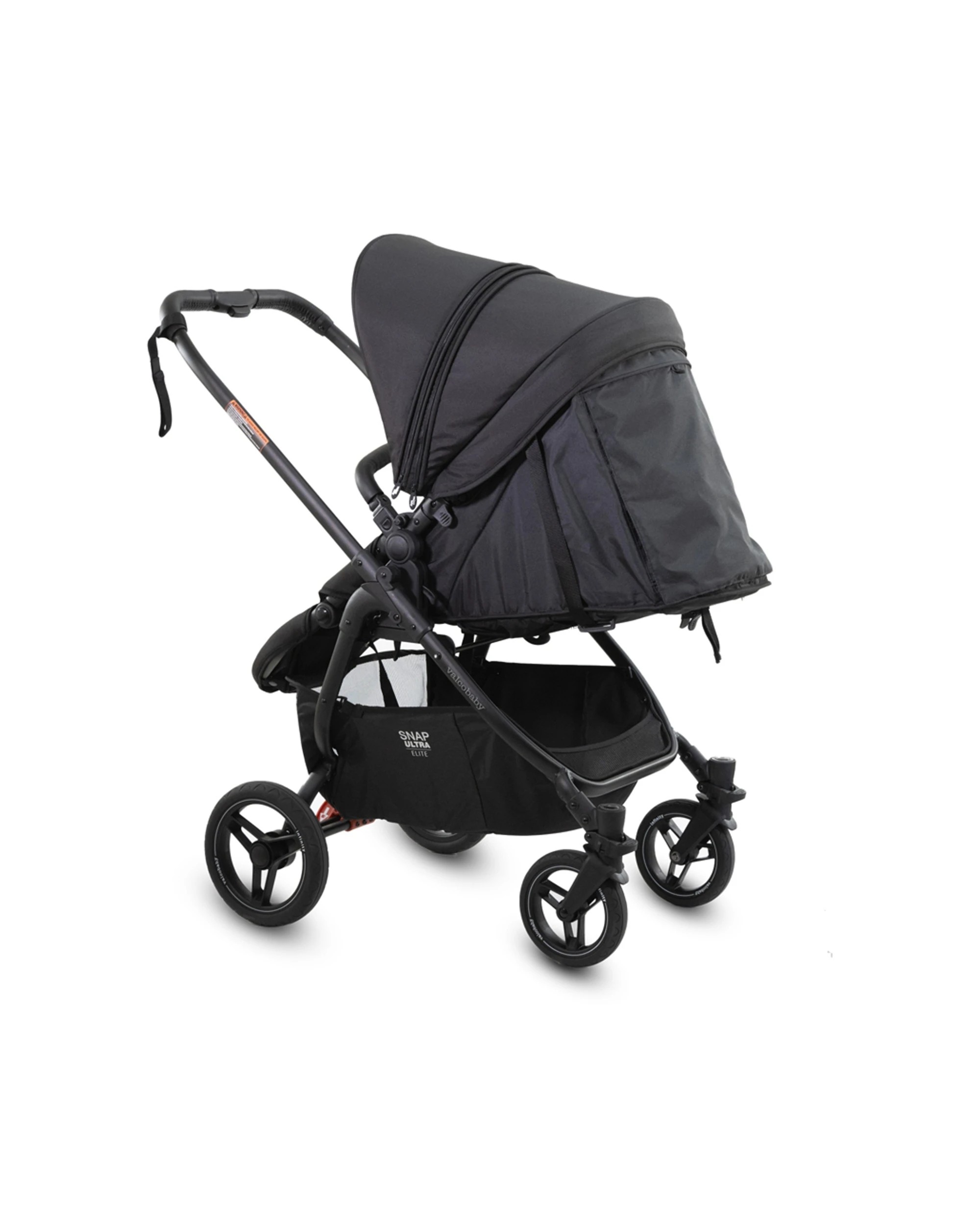 4 ValcoBaby Snap Ultra Elite Pram Stroller Reversible Seat Leatherette Finish - Burgundy, 4 of 9