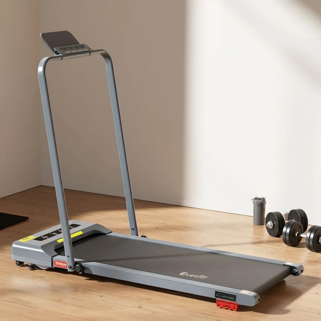 4 Everfit Treadmill Electric Walking Pad - Grey, 4 of 10