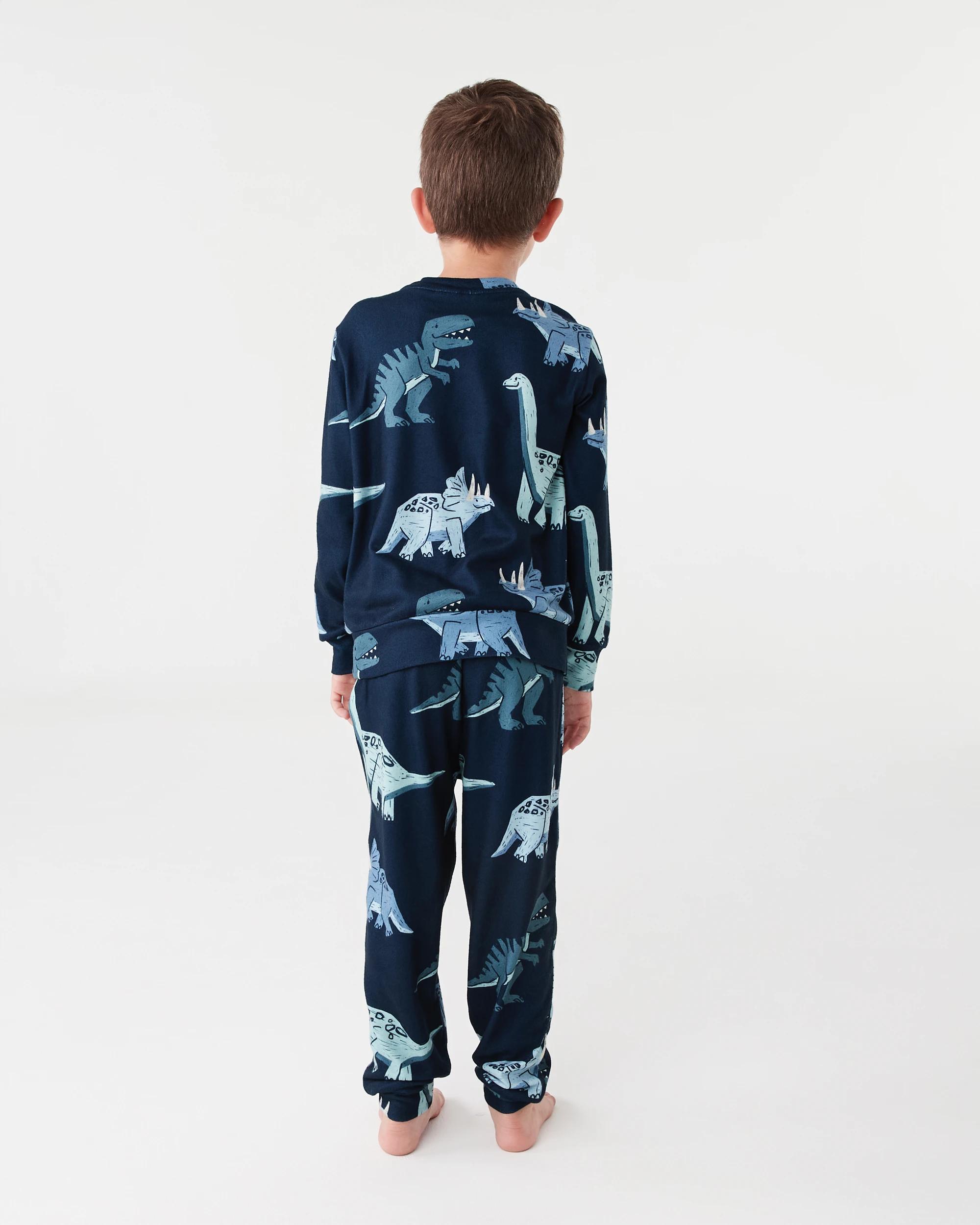 2 Hacci Pyjama Set Nvy Dino, 2 of 5