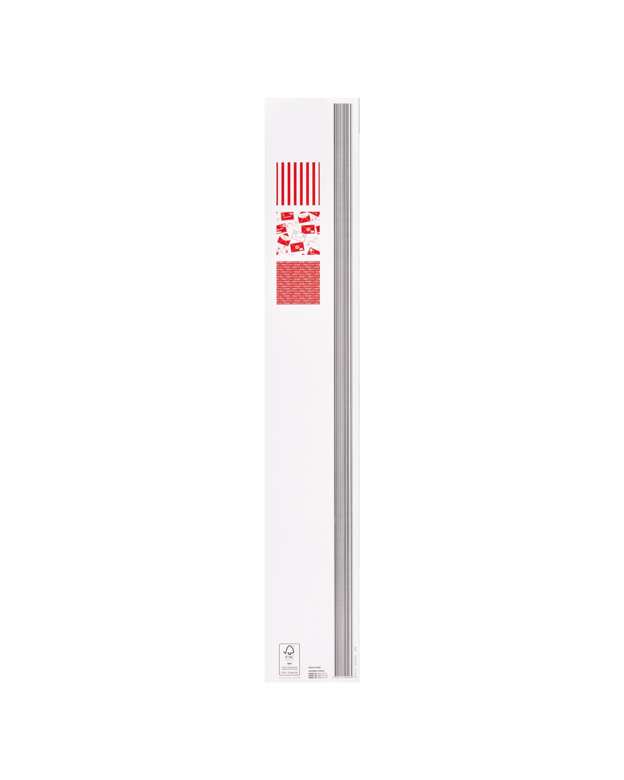 5 3 Pack 4m Red and White Gift Wrapping Paper, 5 of 5