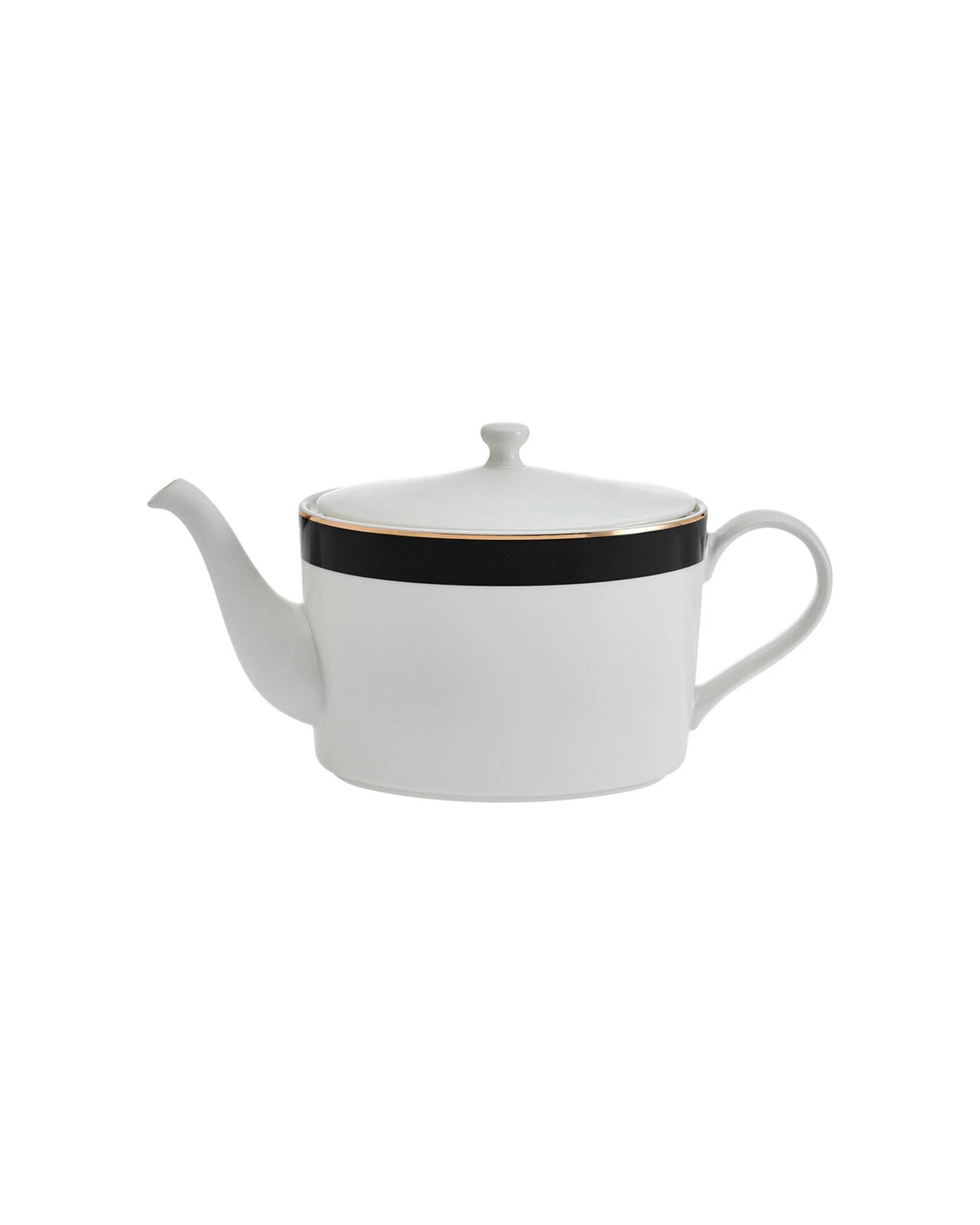 1 Mikasa Luxe Deco Kitchen China 4-Cup Teapot 1.1L - White, 1 of 6