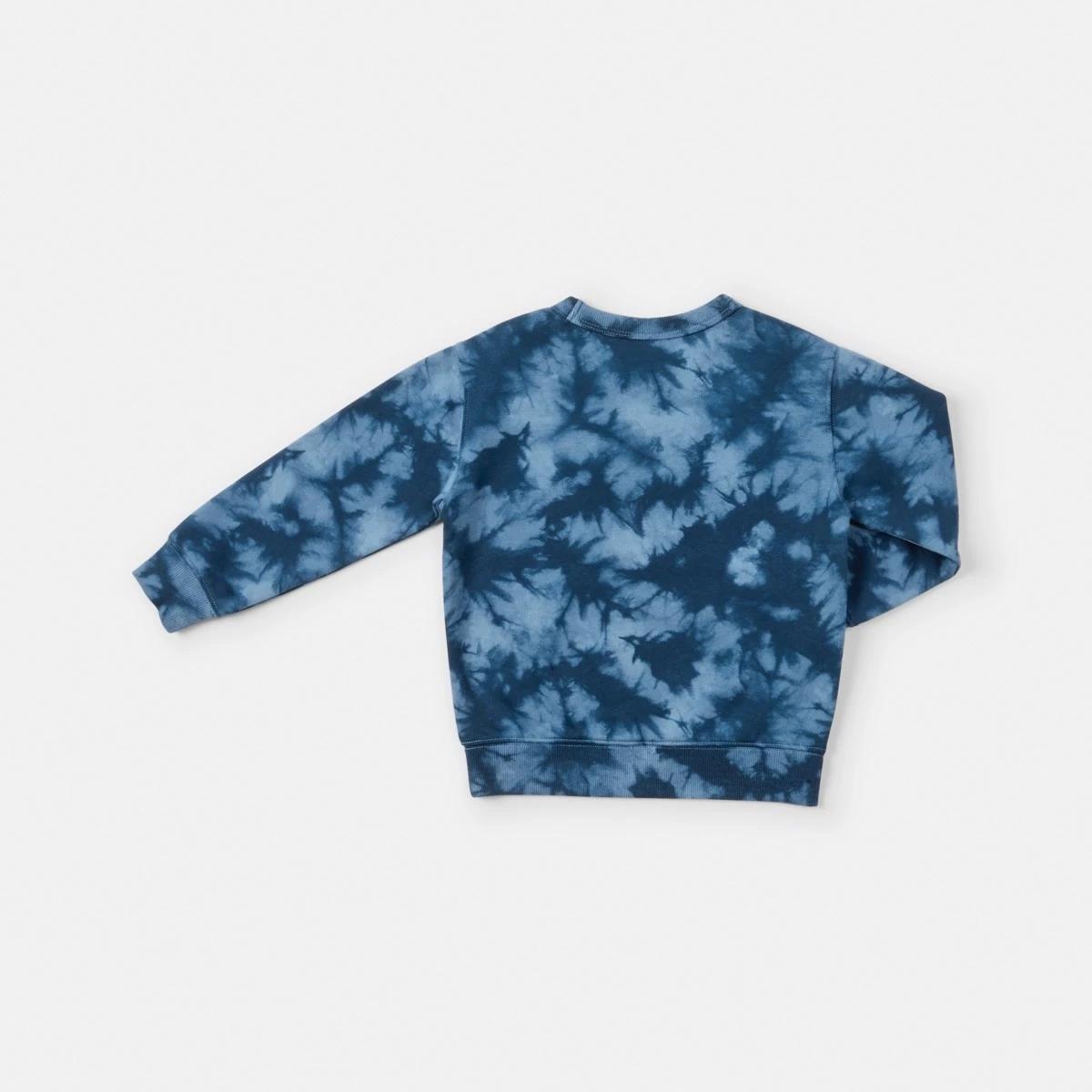 9 All Over Print Crew Neck Sweatshirt Blu Tiedye, 9 of 9