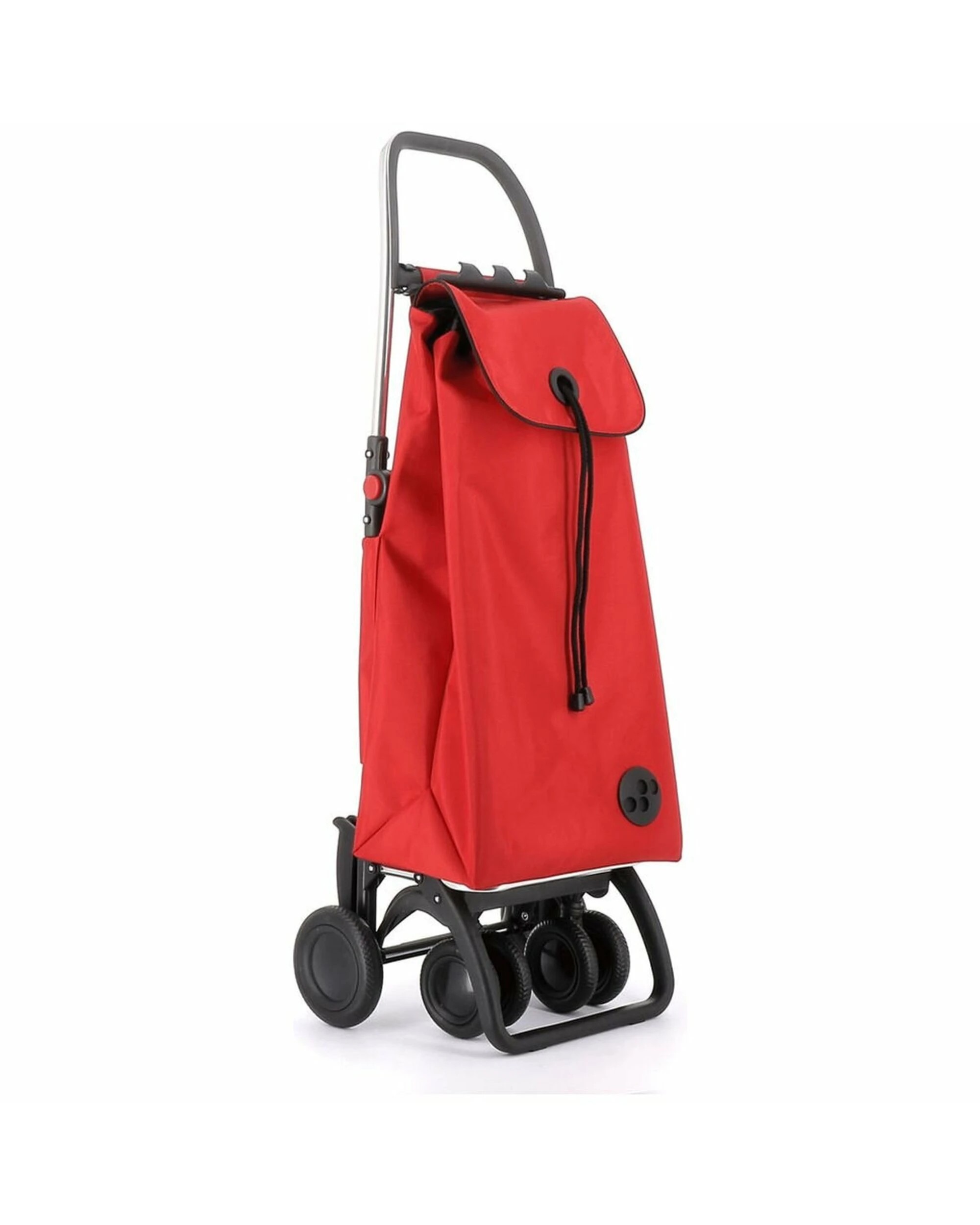 1 Rolser IMax MF 4 Wheel 2 Swivelling Trolley Red, 1 of 5