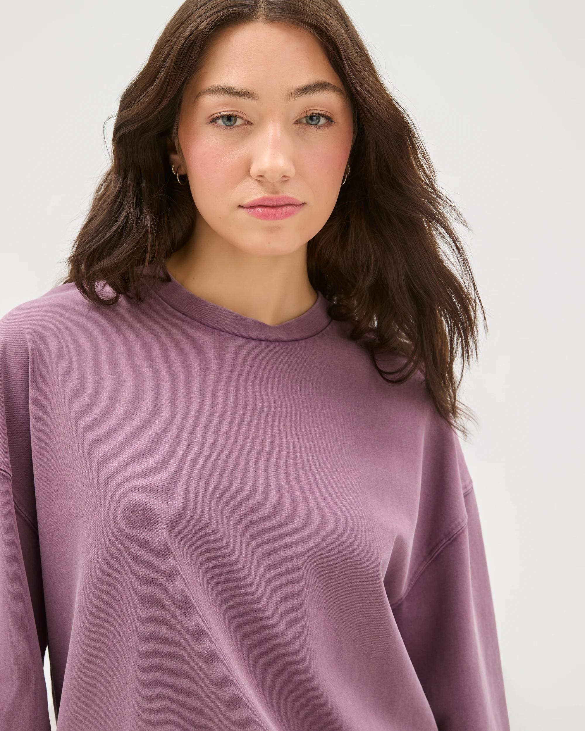 5 Lily Loves Australian Cotton Oversized T-Shirt LILAC ASH, 5 of 7