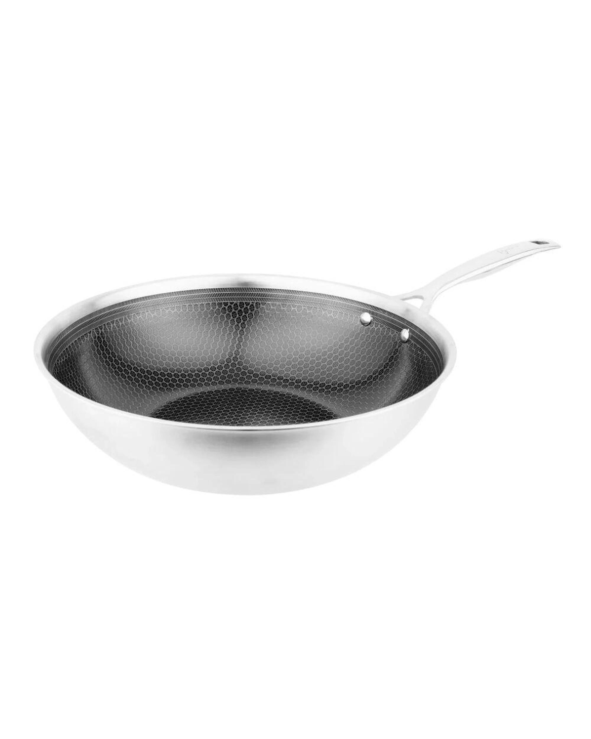 1 Pyrolux Pyrohex Tri Ply Stainless Steel 32cm Wok, 1 of 2