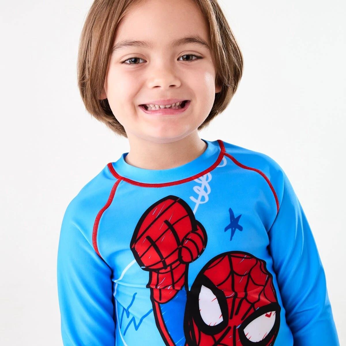 3 Spider-Man License Long Sleeve Rash Vest SPIDERMAN, 3 of 6