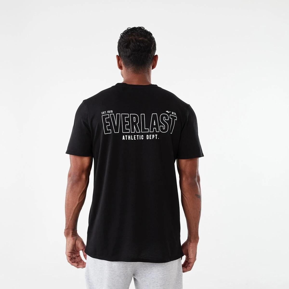 3 Everlast Mens Mesh T-shirt Black, 3 of 7