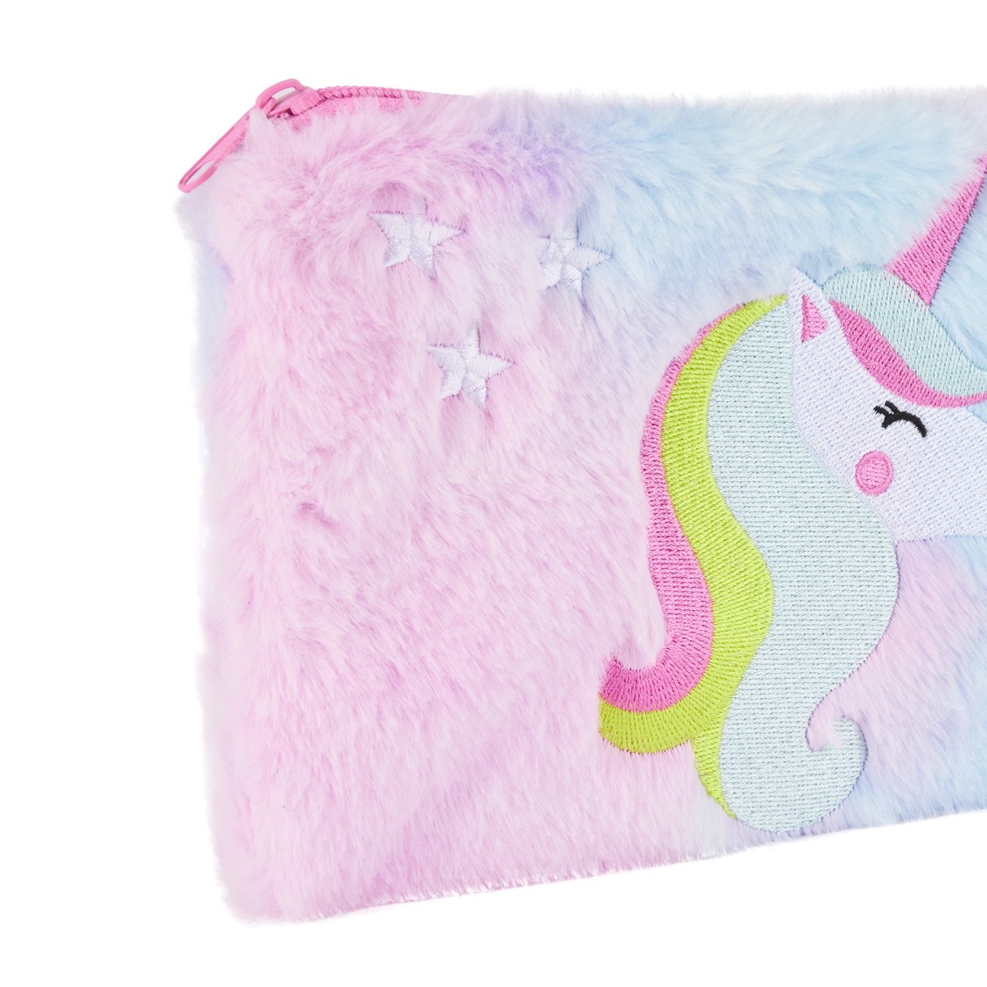 3 Fluffy Pencil Case - Unicorn, 3 of 7