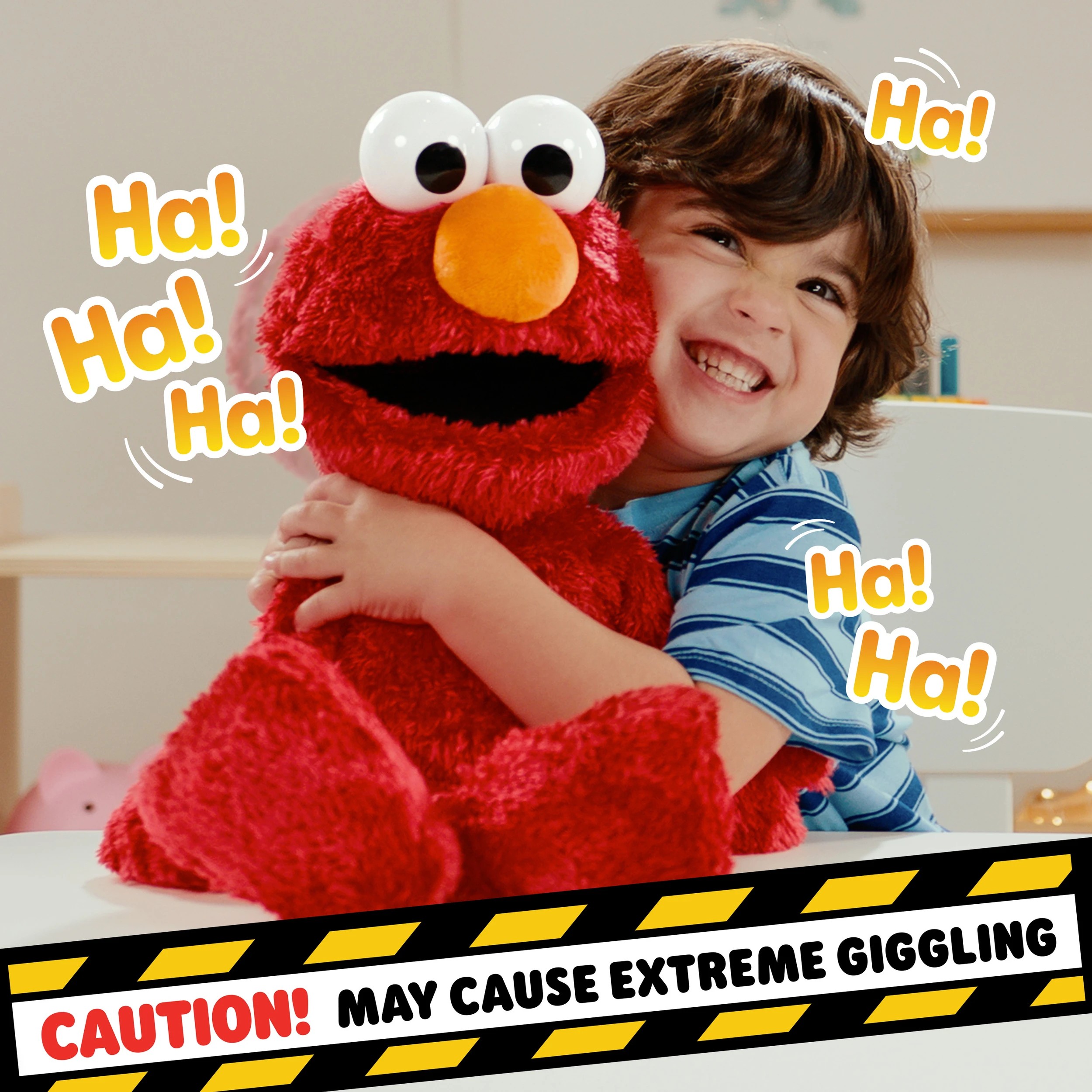 3 Sesame Street Tickle Me Elmo Giggle Max Plush Toy, 3 of 9
