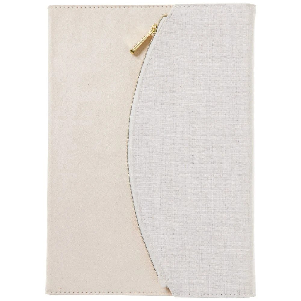 1 Otto B5 Tri-fold Notebook Natural Linen Look, 1 of 5