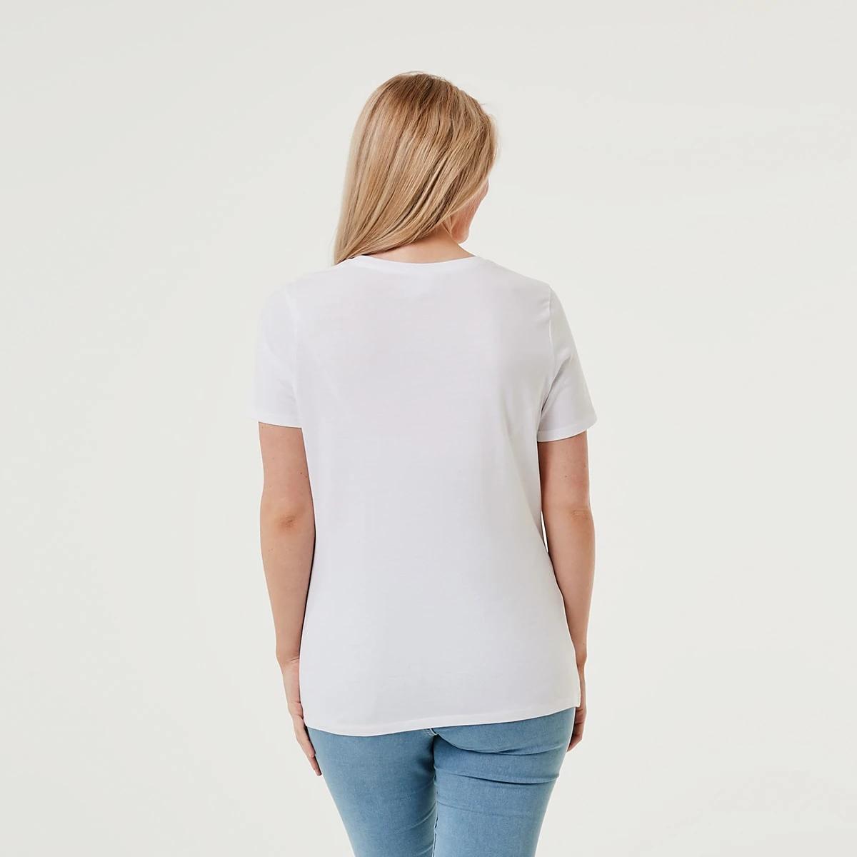 3 Basic T-shirt WHITE, 3 of 4