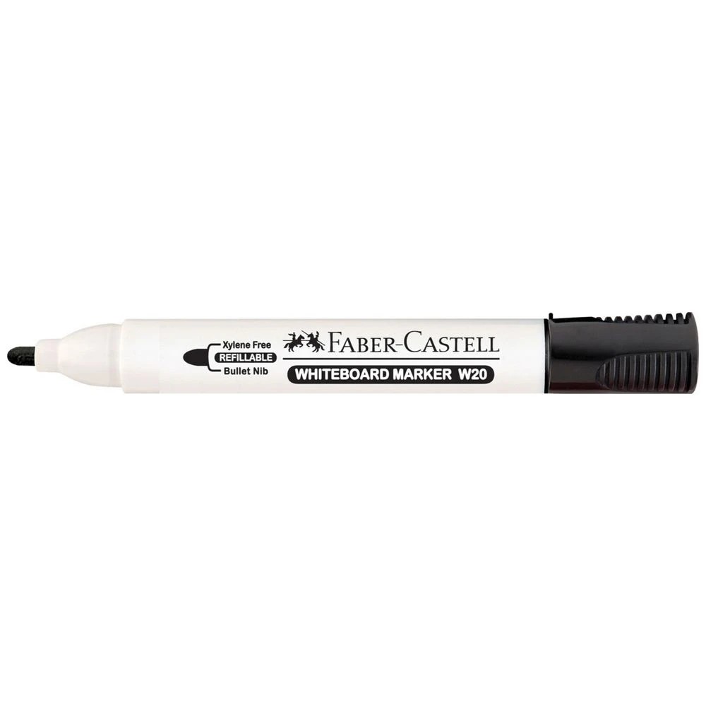 1 Faber-Castell W20 Whiteboard Marker Bullet Black, 1 of 2