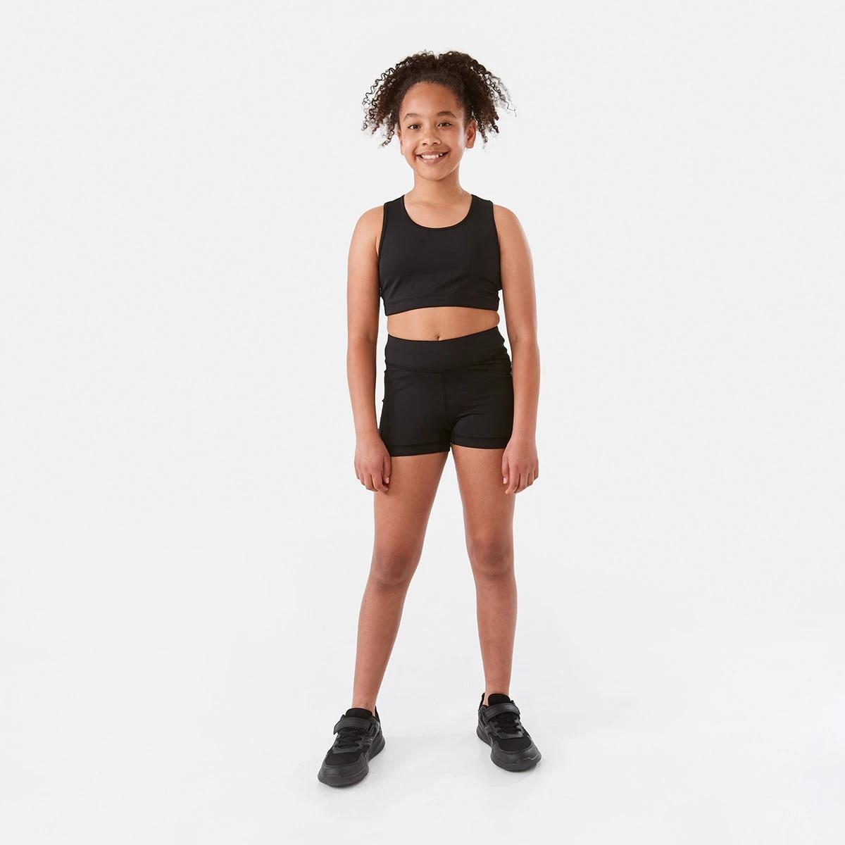 6 Active Kids Crop Top BLACK, 6 of 9