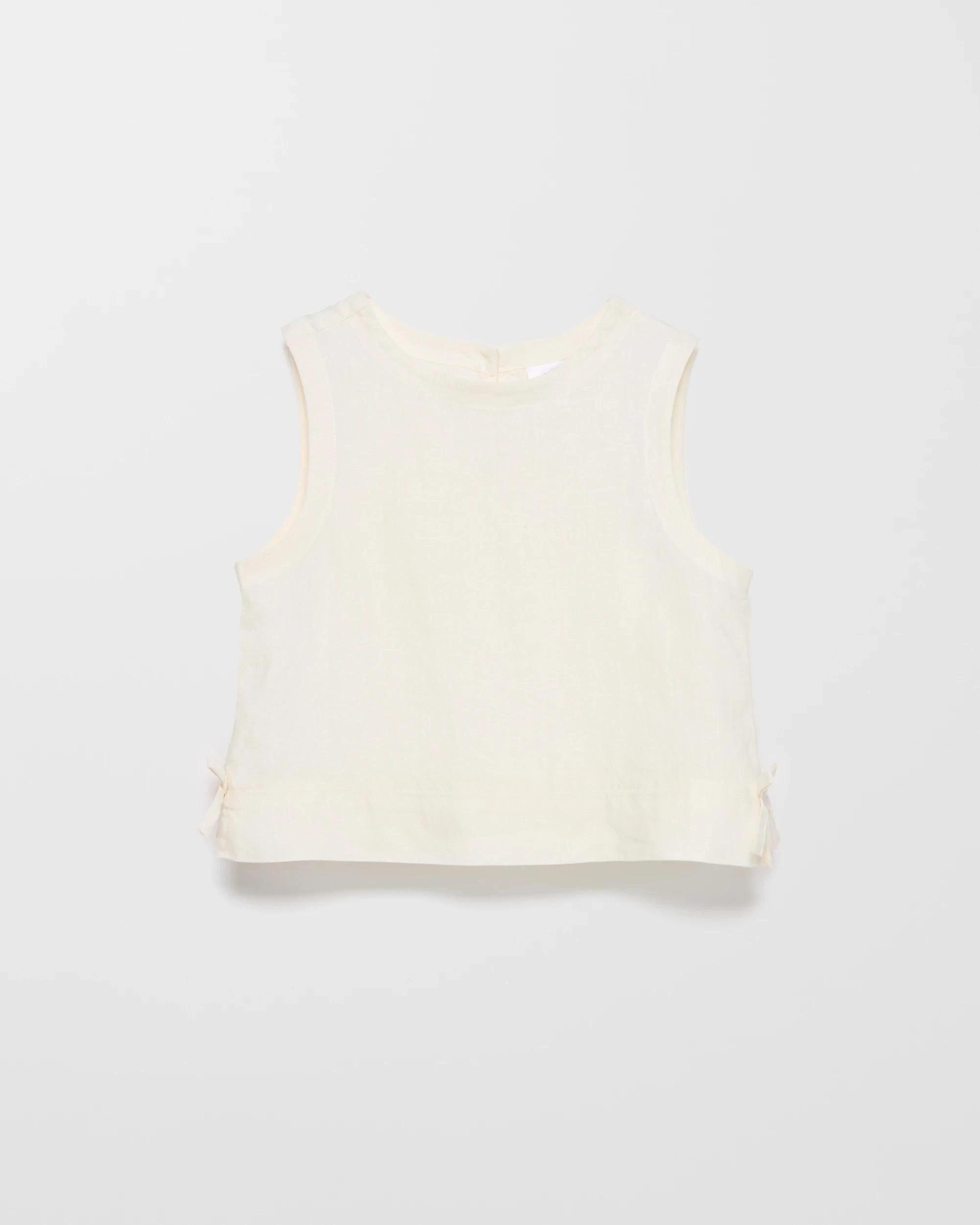 4 Target European Linen Tank CREAM, 4 of 5