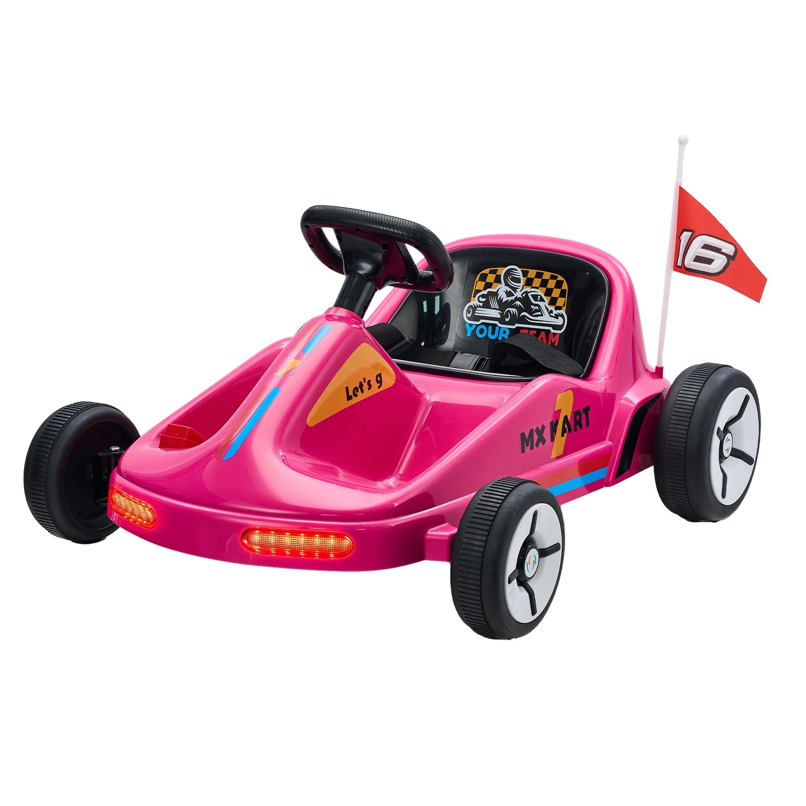 1 Mazam Kids Ride On Car Electric Kart Bluetooth Light Music Remote Control
 - Pink, 1 of 10