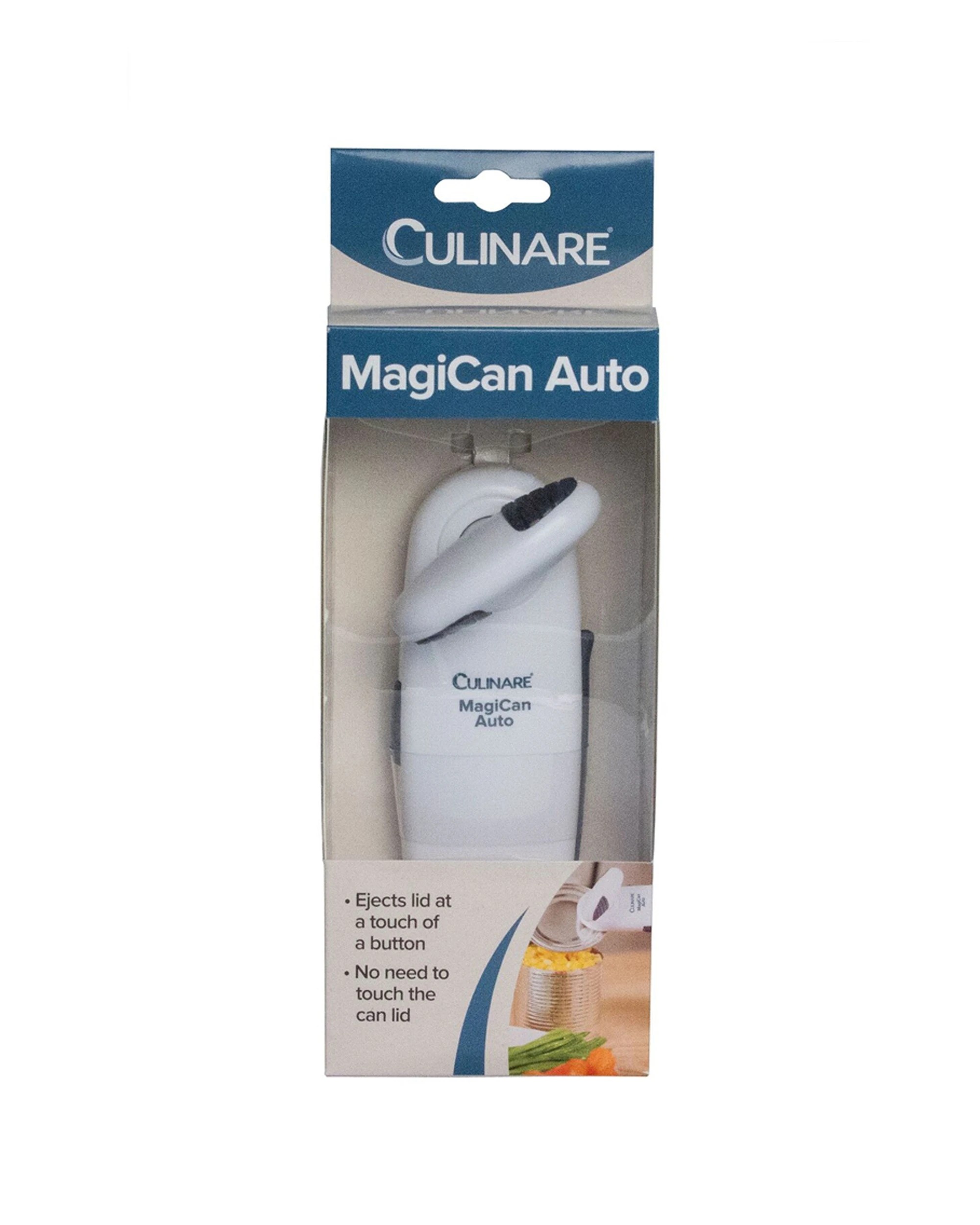 4 Culinare Magican Auto Stainless Steel Can Opener One-hand Operation Patented - White, 4 of 4