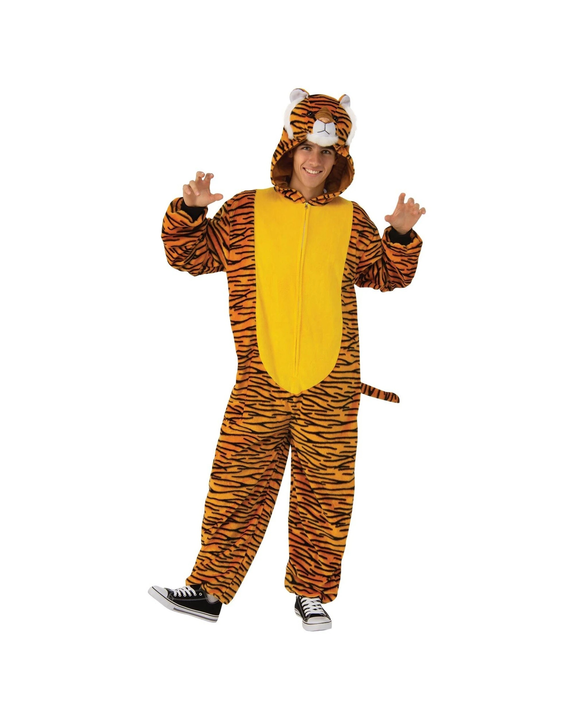 2 Rubies Tiger Furry Onesie Dress Up Costume Size S M - Multi, 2 of 3