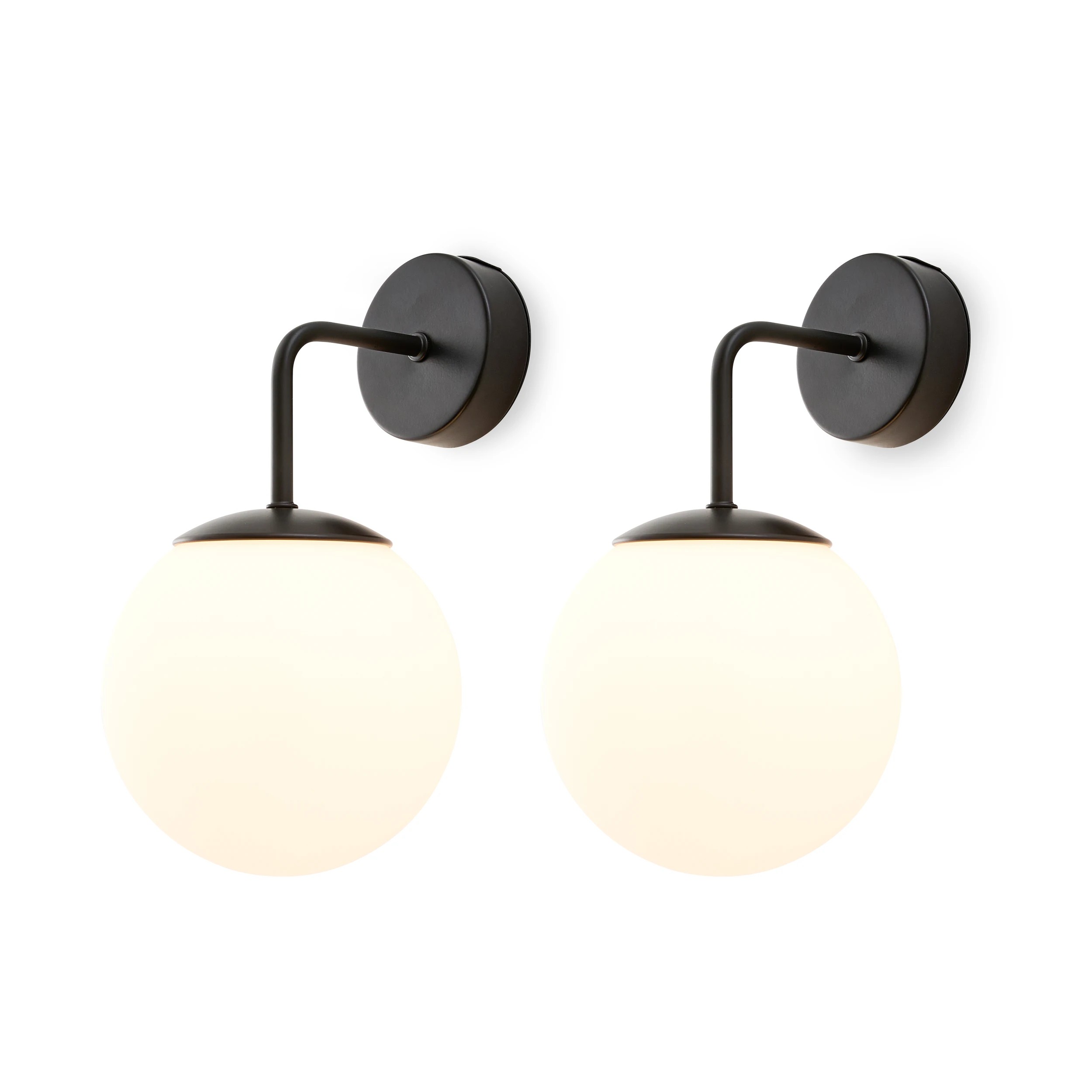 1 2 Pack Orb Rechargeable Wall Sconce, 1 of 7