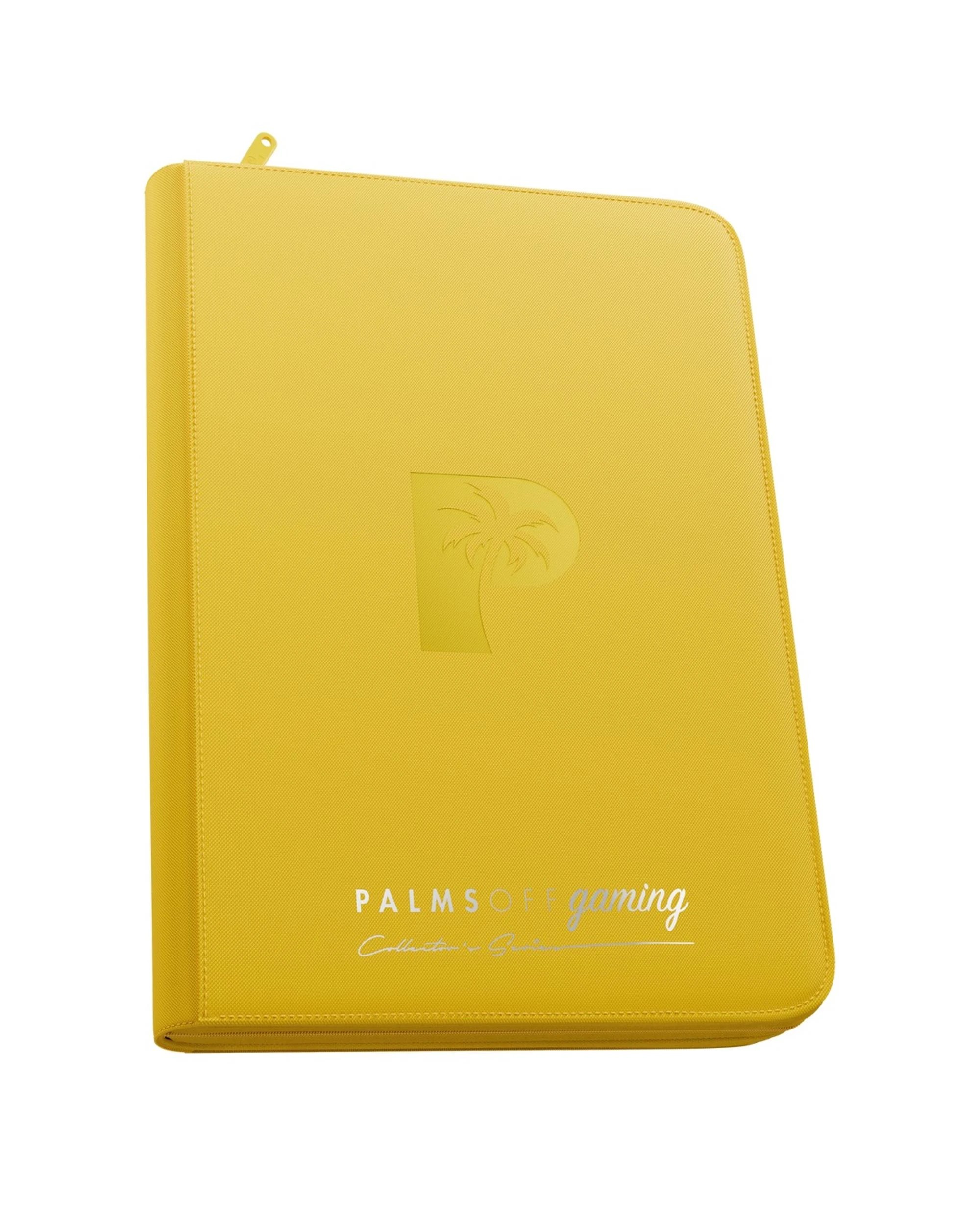 1 Palms Off Gaming Collector's Series 9 Pocket Top Loader 216 Capacity Zip Binder - Yellow, 1 of 8