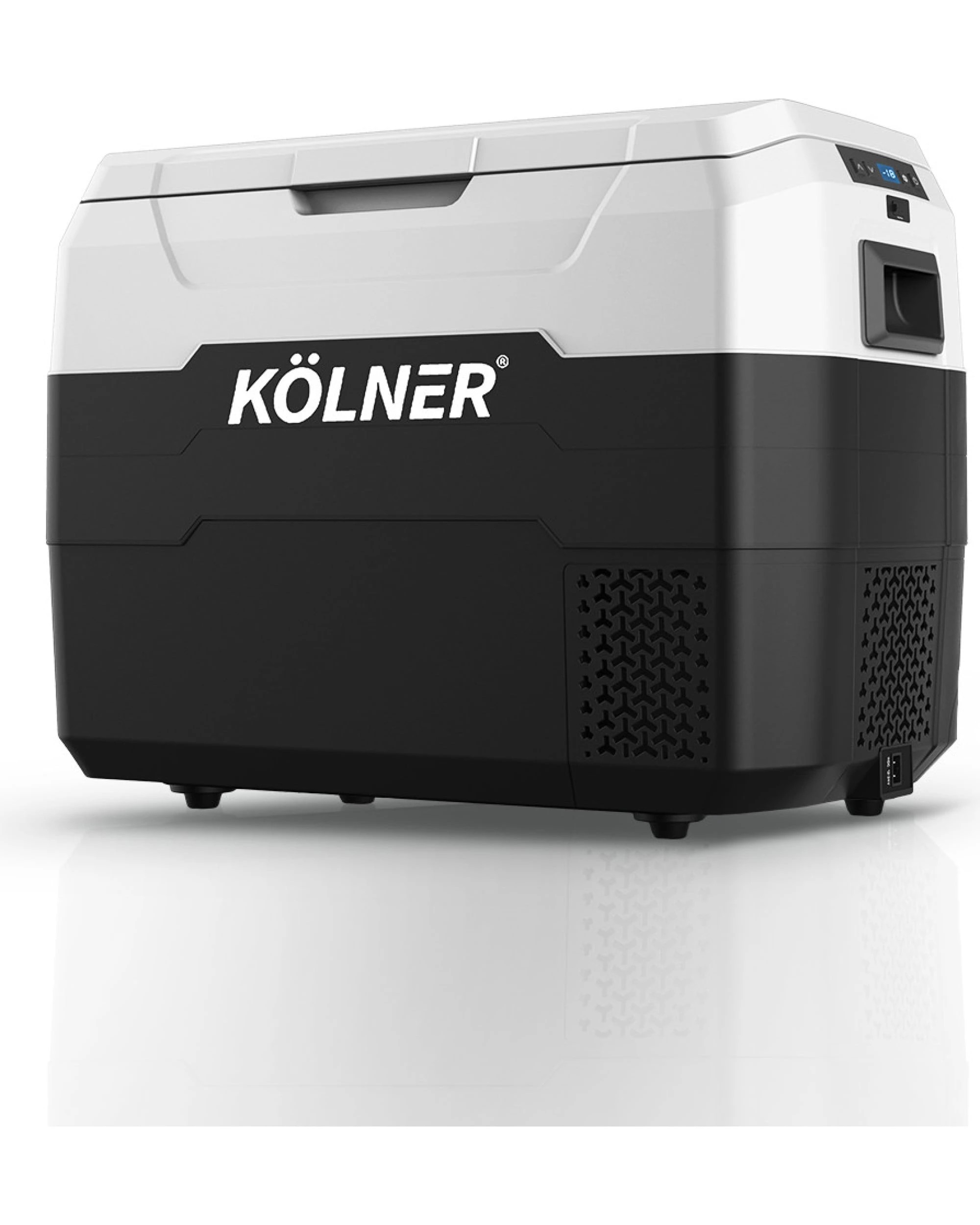 4 Kolner 40L Fridge Freezer Cooler 12v 24v 240v Camping Portable Esky Refrigerator With Trolley - Black, 4 of 9