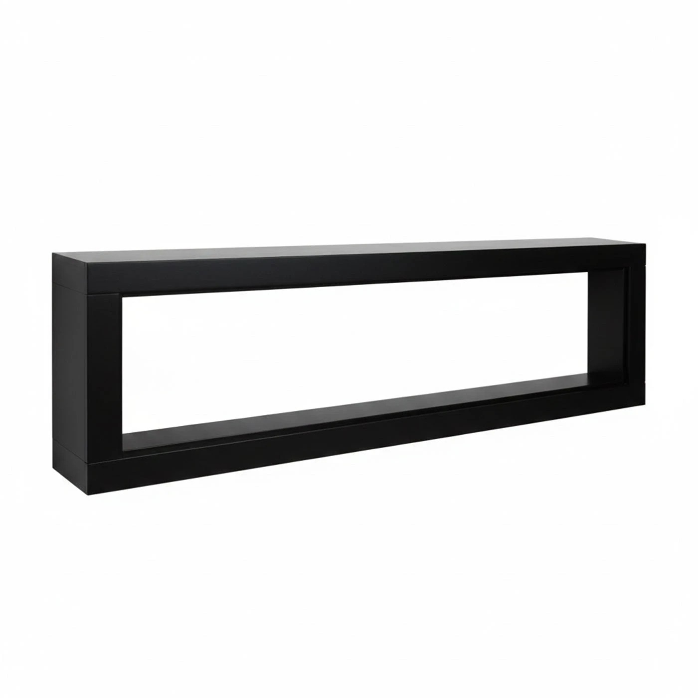 2 Moda Living Concerto 72 inch Electric Fireplace Insert with Horizon Black Mantel Suite - Black, 2 of 5