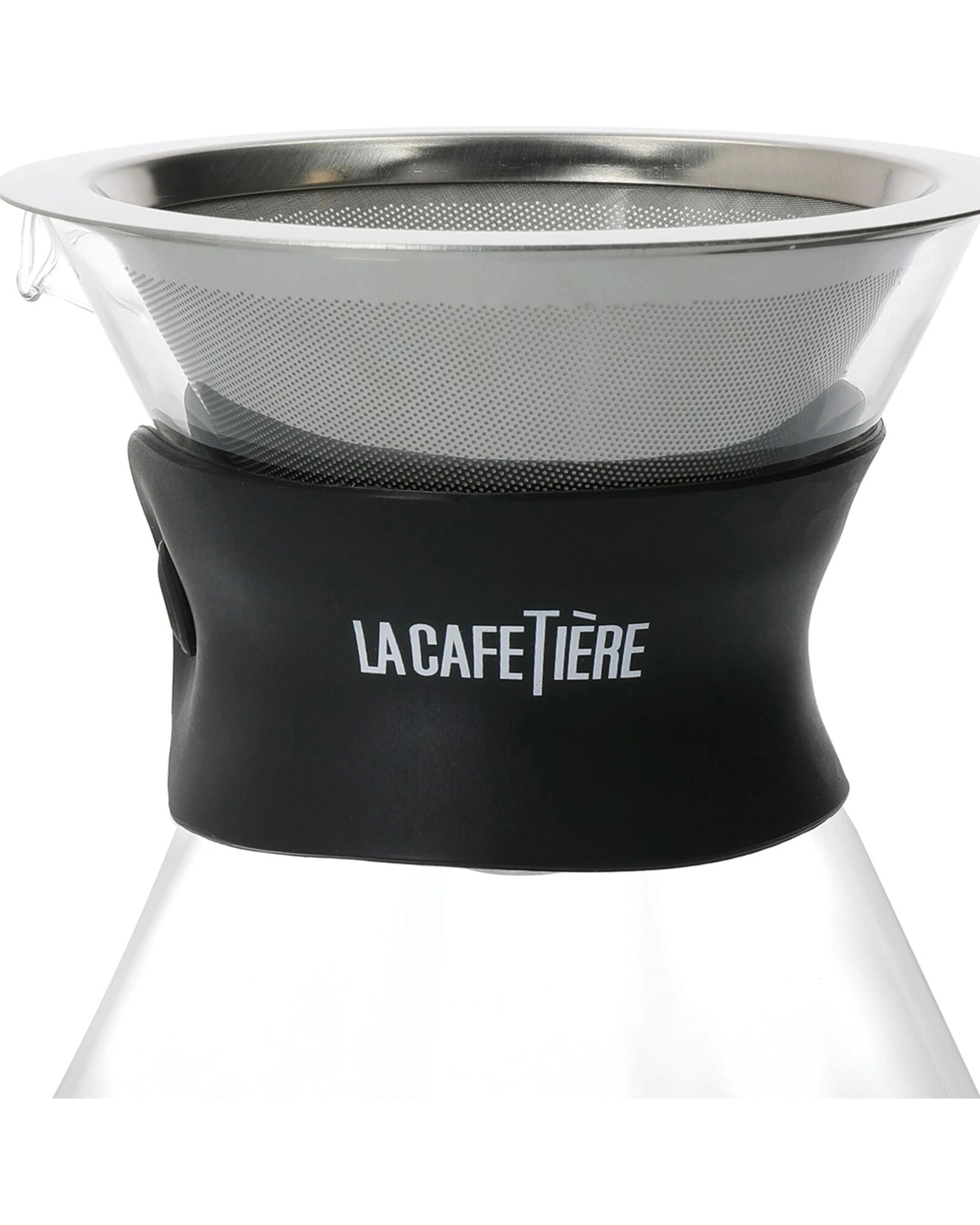 5 La Cafetiere 3 Cup Glass Coffee Dripper With Stainless Steel Filter 400ml - Black, 5 of 8