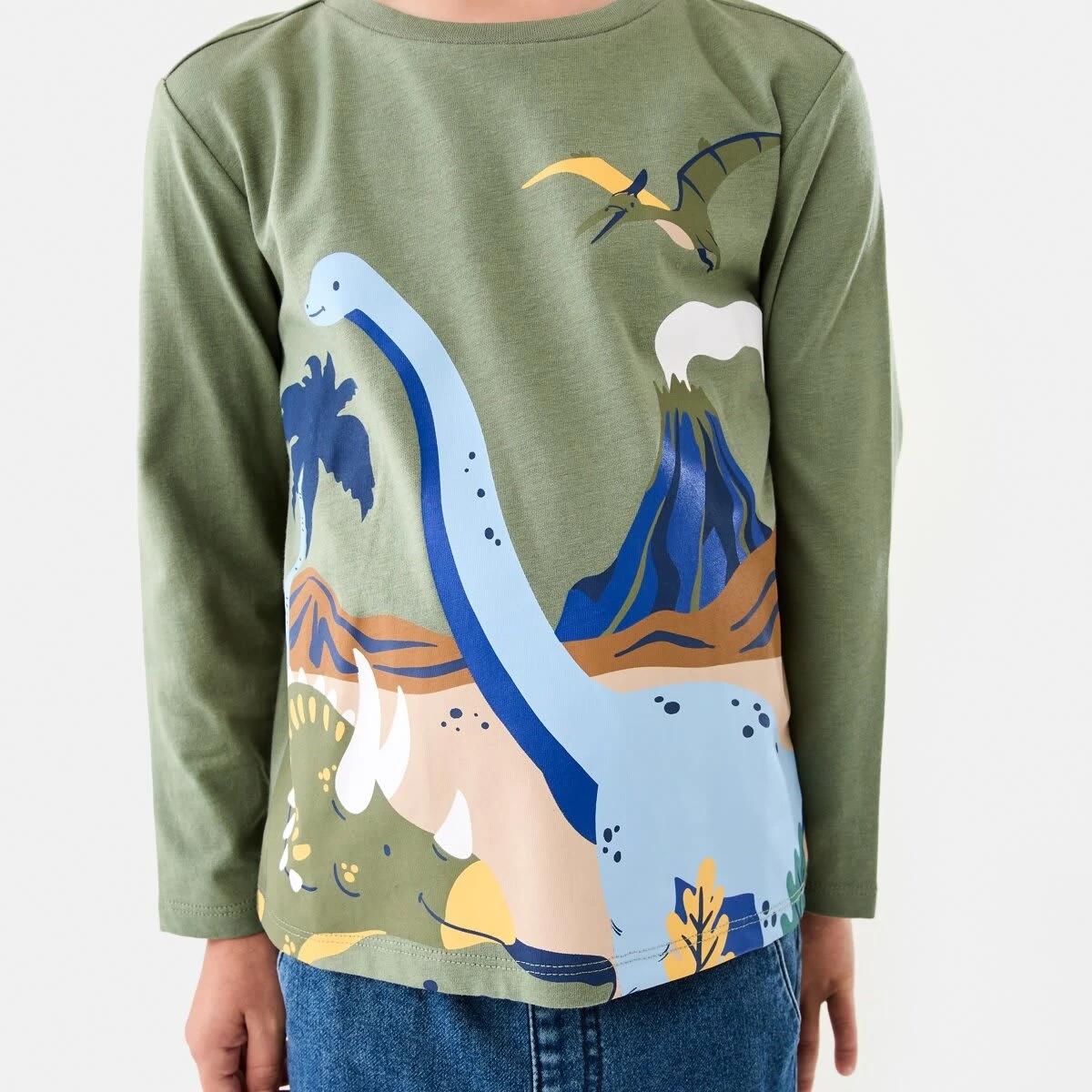4 Long Sleeve Print T-shirt Gre Dinola, 4 of 8