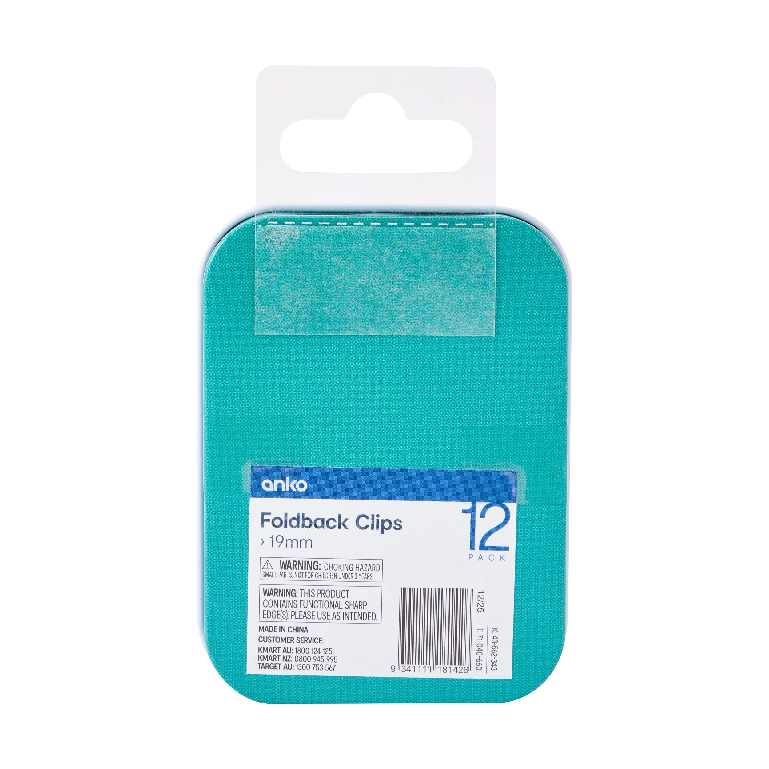 6 12 Pack Foldback Clips, 6 of 6