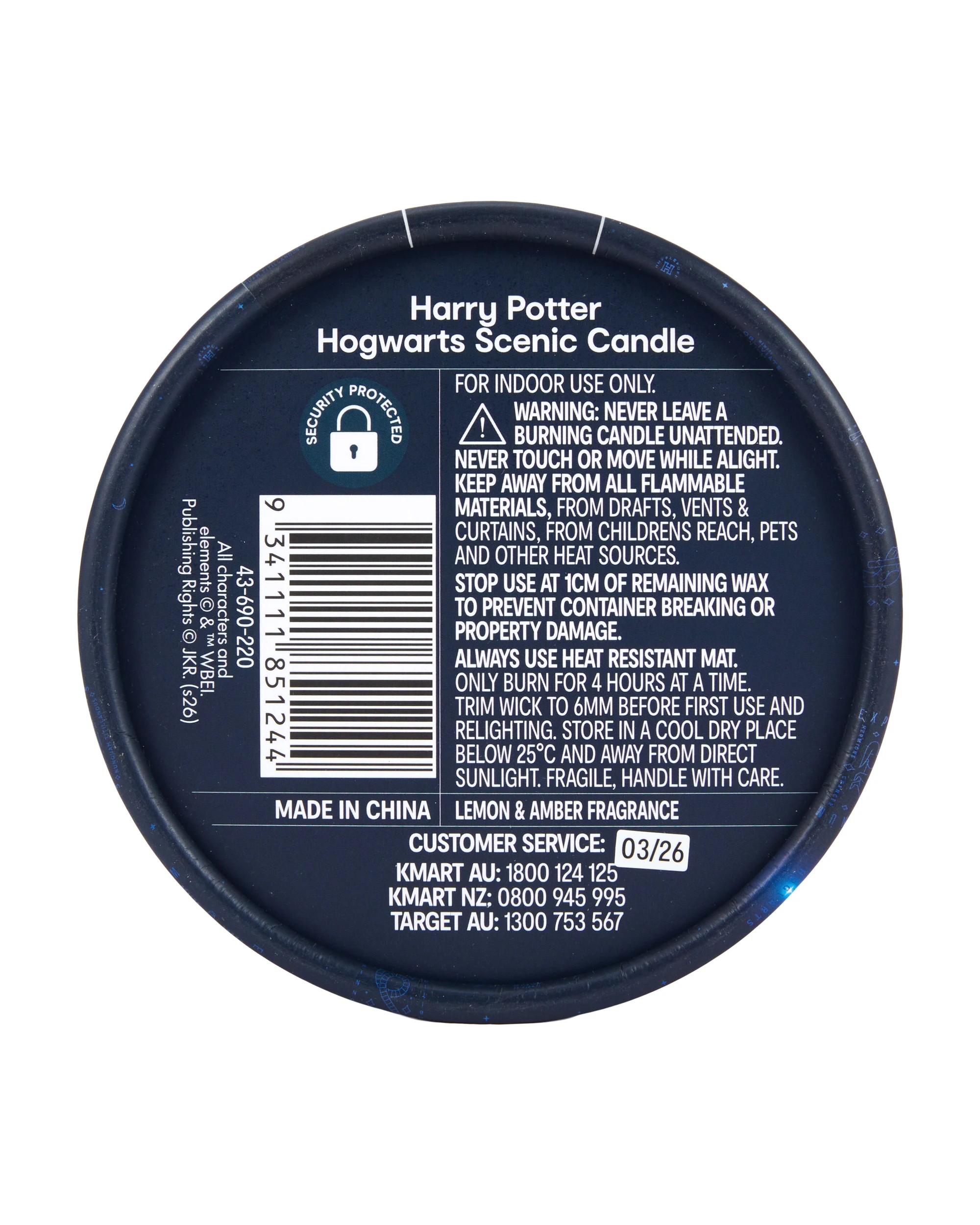 6 Harry Potter Hogwarts Scenic Candle, 6 of 6