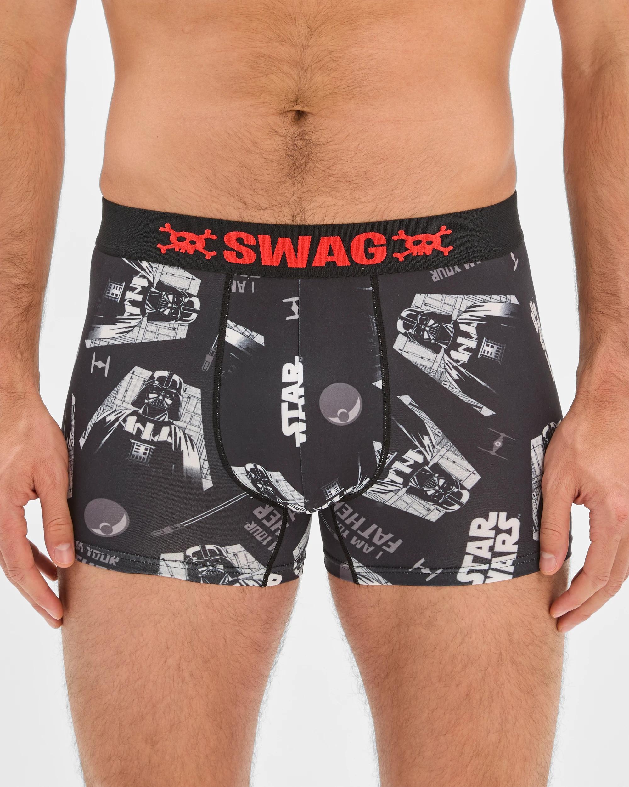 3 Swag Licensed Trunks - Darth Vader GREY, 3 of 4